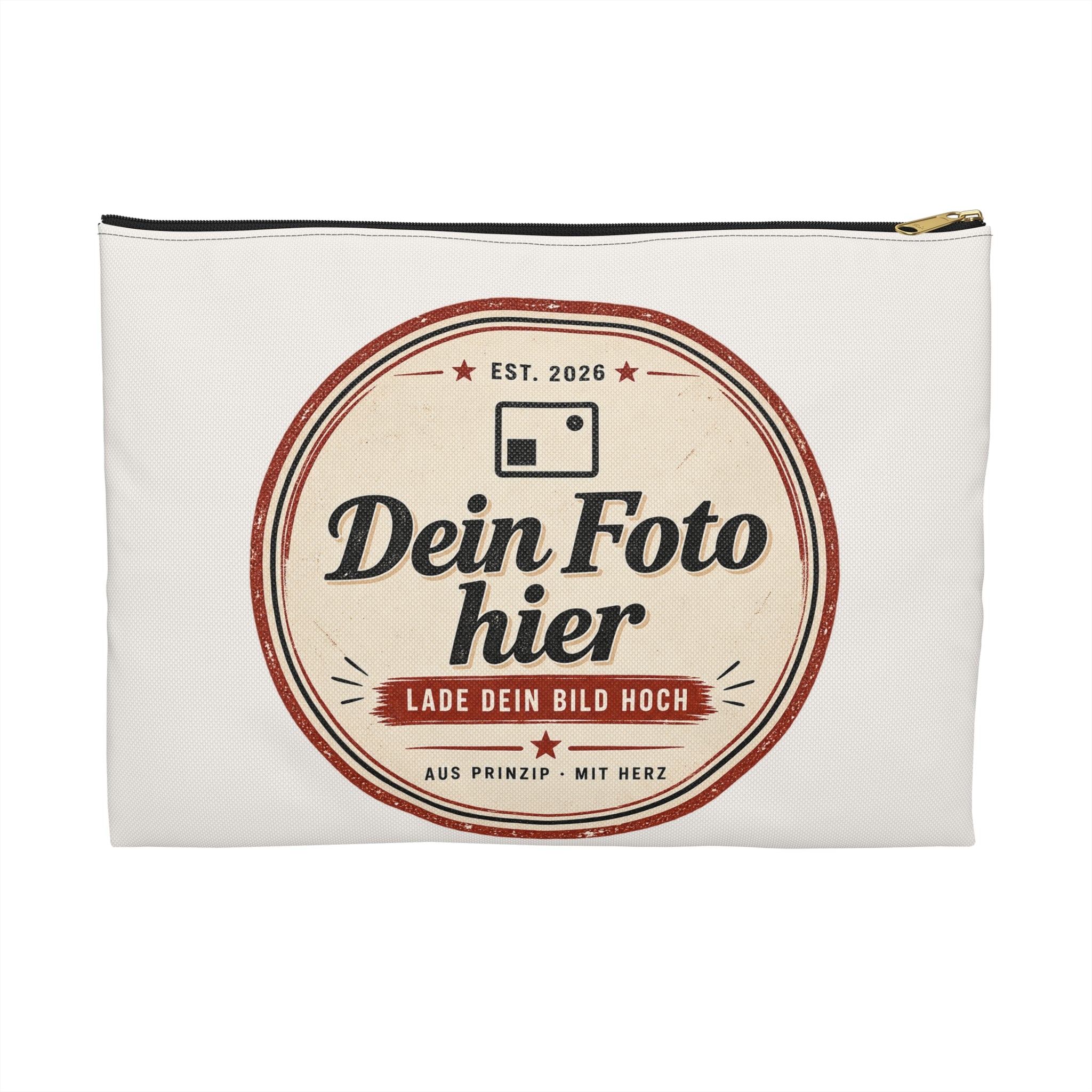 Zipper Pouch personalized with photo – Design your own cosmetic bag