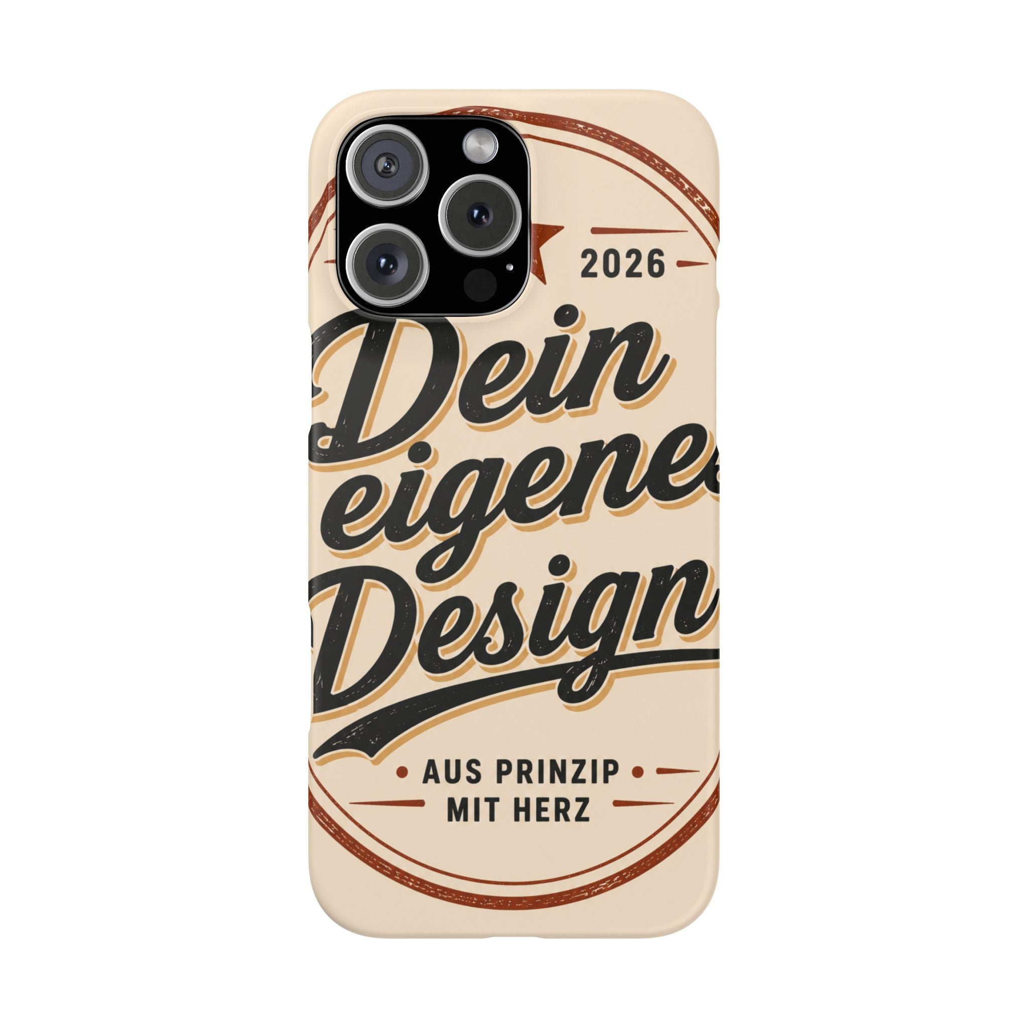 Phone Case — Retro "Dein eigenes Design" Customizable Snap Case