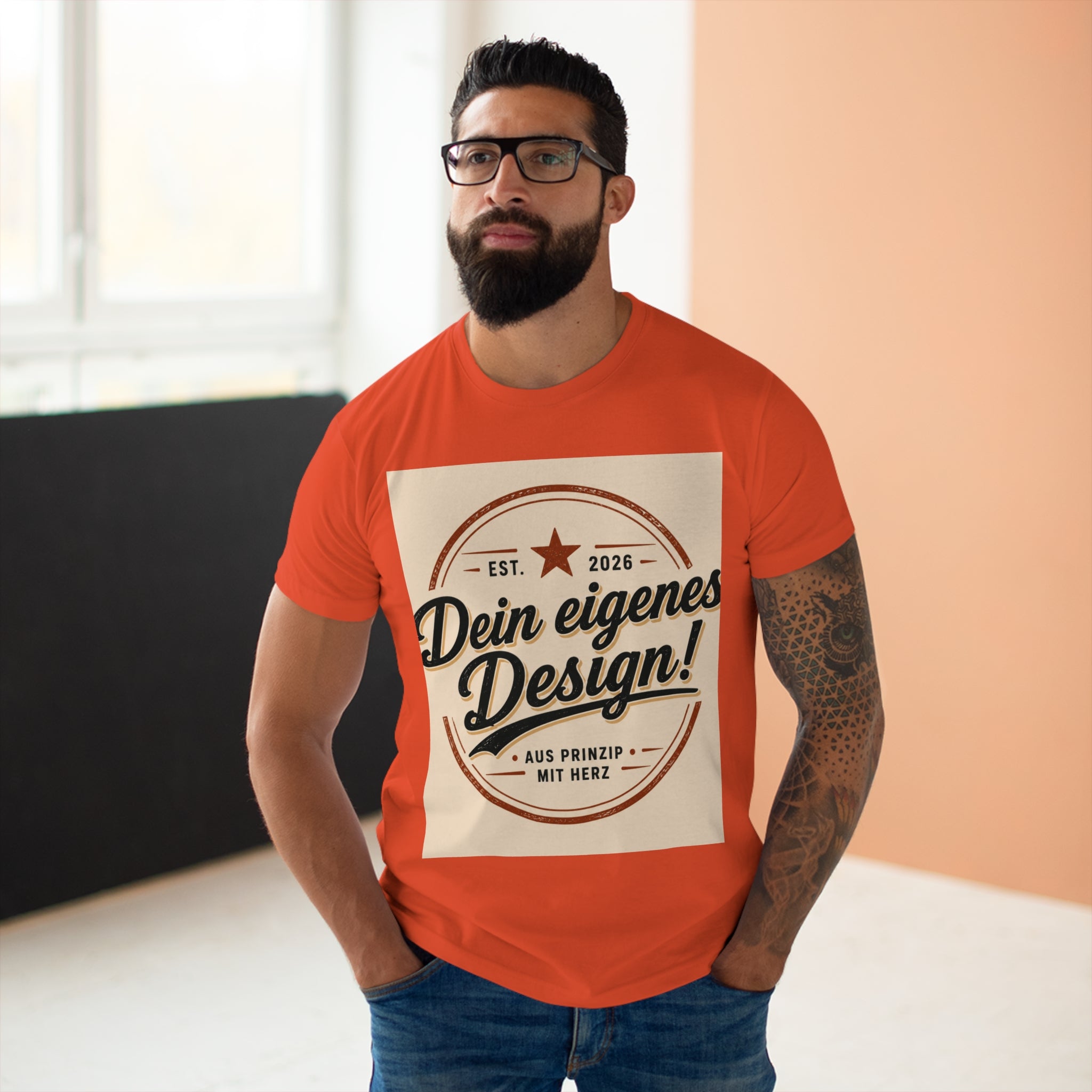 Personalisiertes Herren T-Shirt – Mit eigenem Foto gestalten