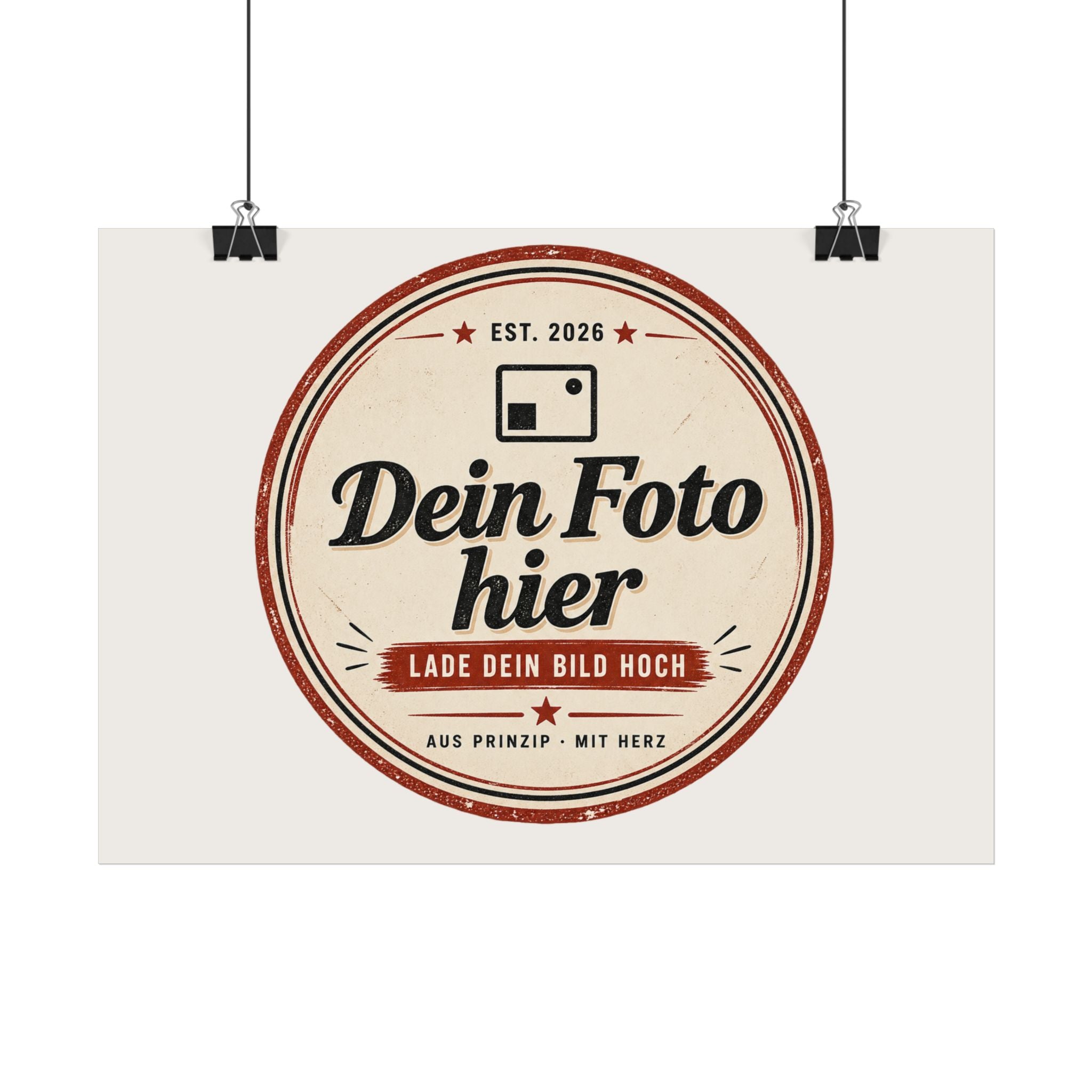Personalise your poster with a photo – Design your own wall art and have it printed