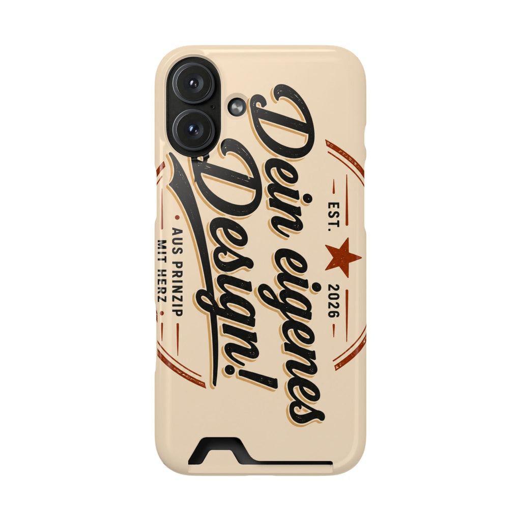 Handyhülle personalisiert mit Kartenhalter – iPhone & Samsung eigenes Design