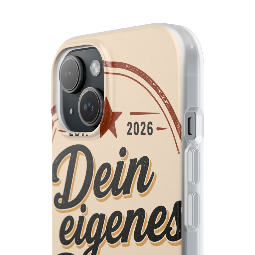 Phone Case — "Dein eigenes Design" Vintage Script Personalized Protective Case