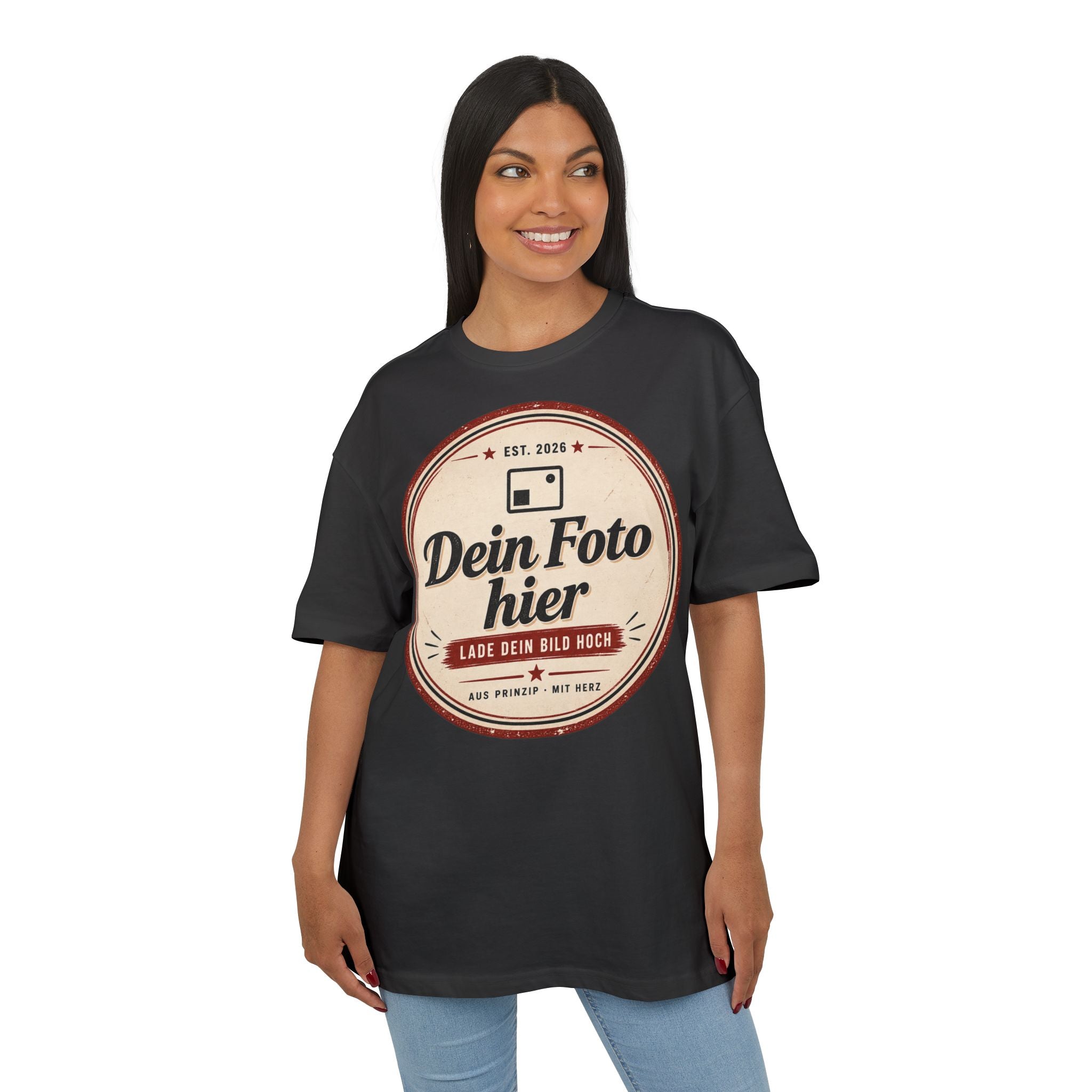 Oversize T-shirt personalized with photo - Design your own oversized shirt