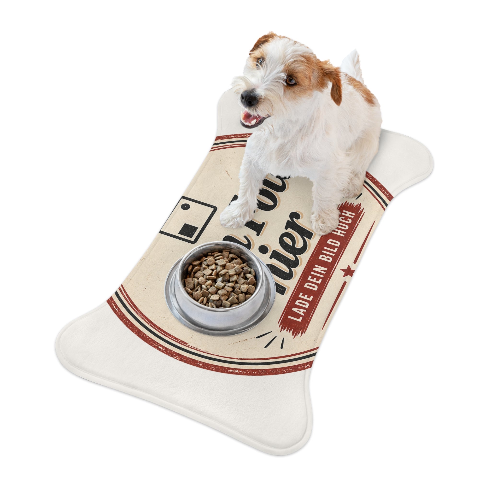 Personalized Dog Food Mat with Photo - Design Your Dog Bowl Mat