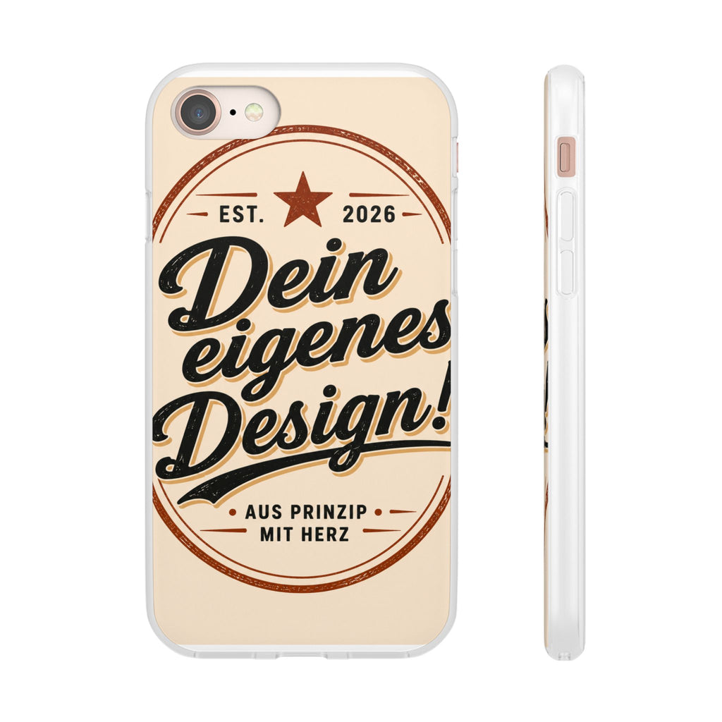 Phone Case — "Dein eigenes Design" Vintage Script Personalized Protective Case