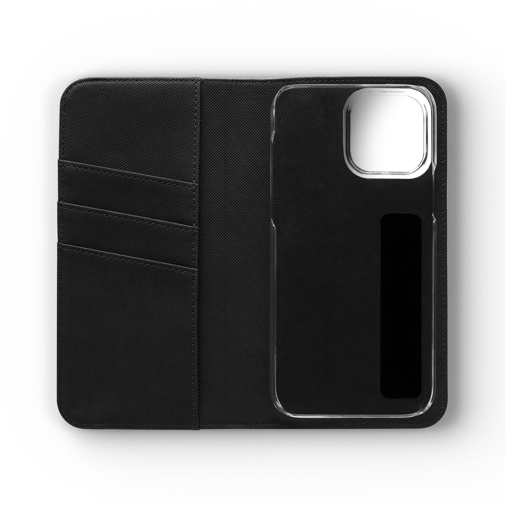 Flip Case Phone Wallet — "Dein eigenes Design!" Vintage Emblem