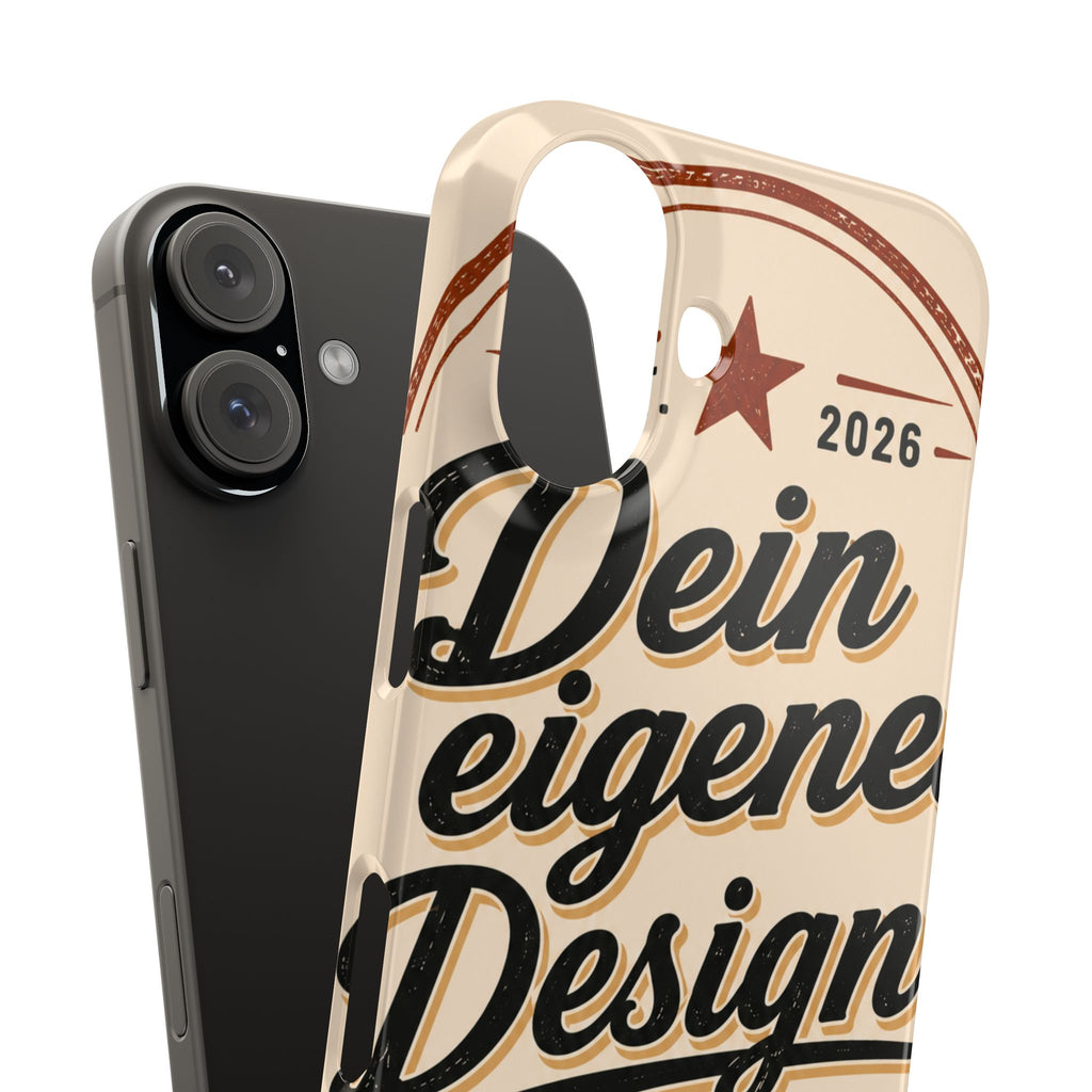 Phone Case — Retro "Dein eigenes Design" Customizable Snap Case