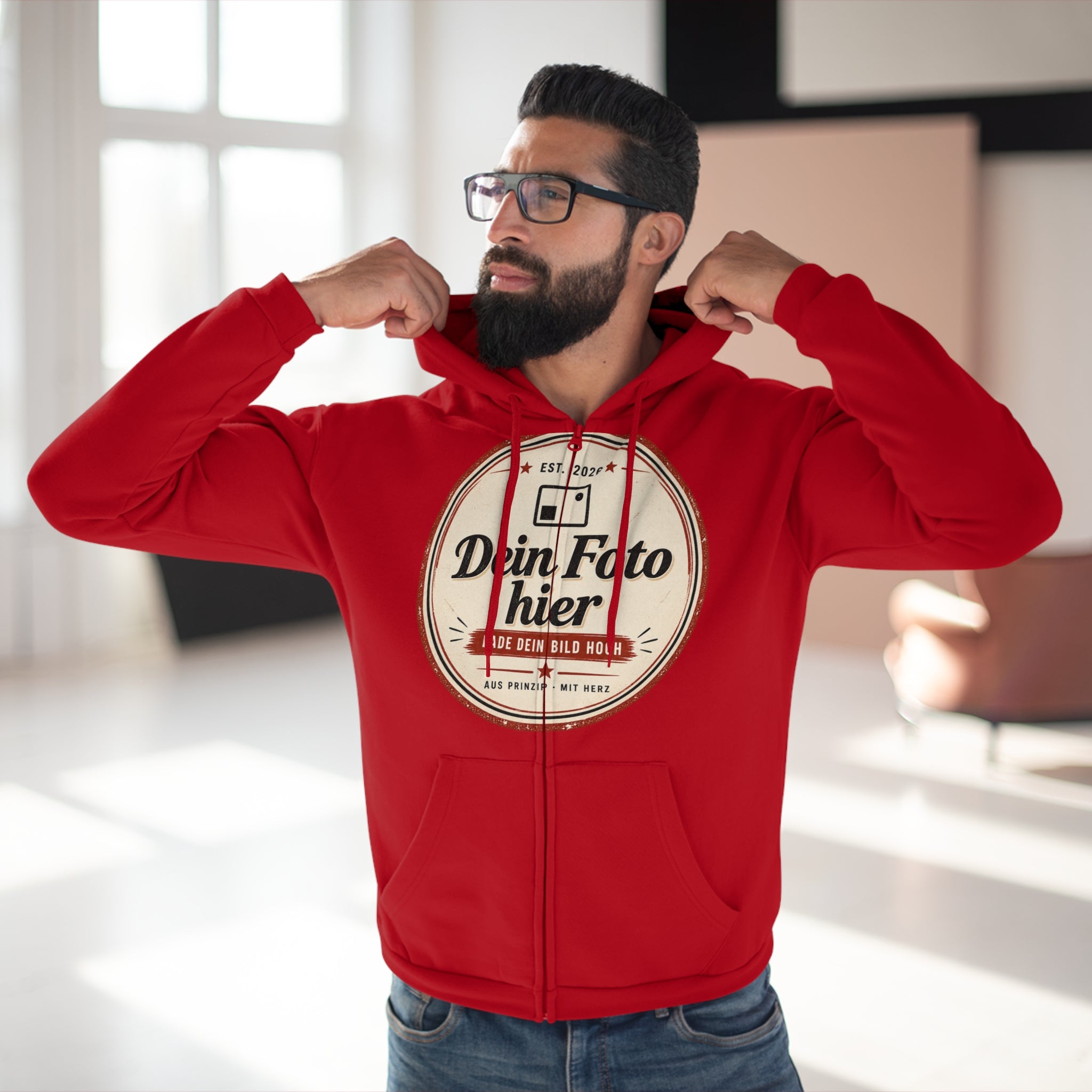 Personalized Zip Hoodie – Design with your own photo