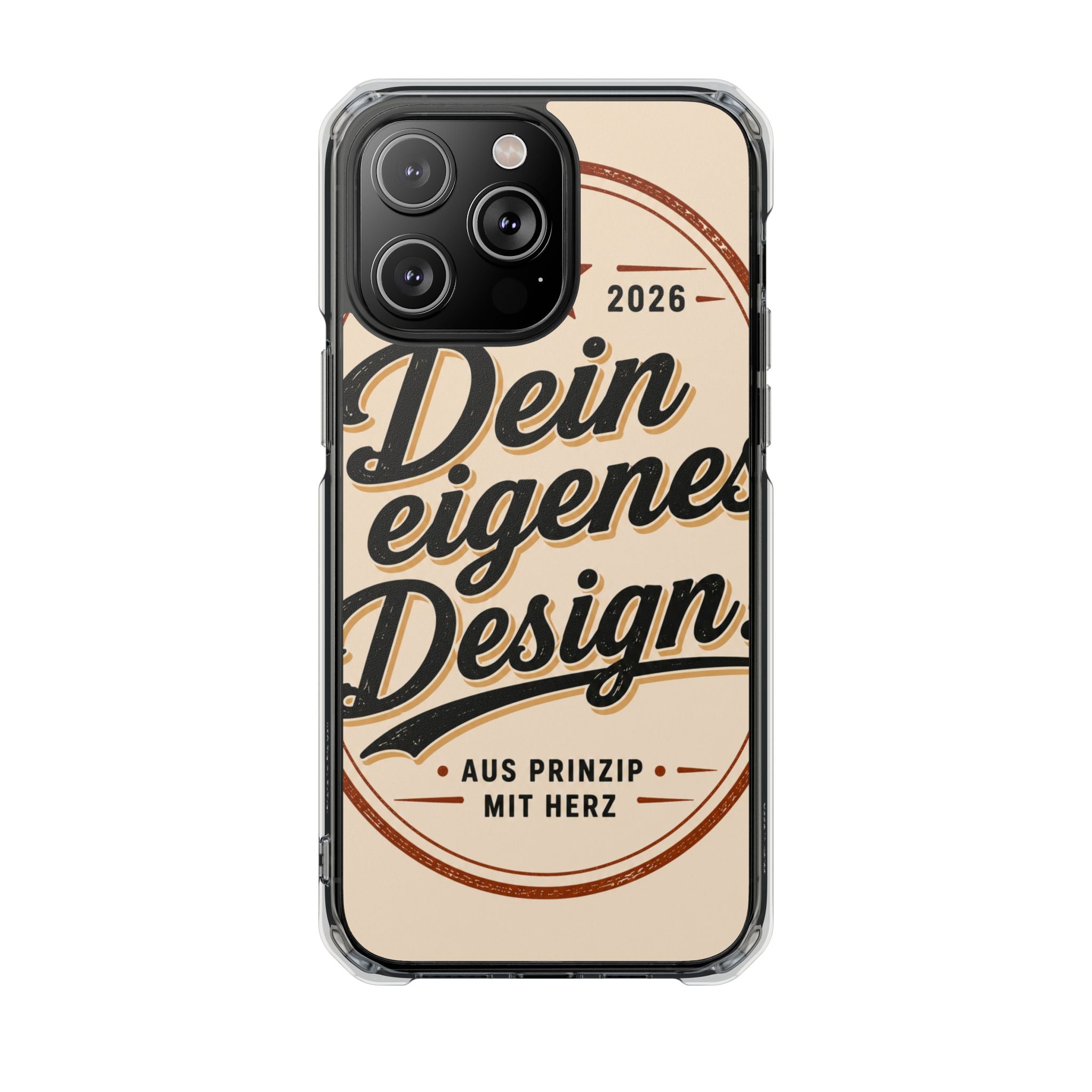 Clear Magnetic Phone Case — Custom Print “Dein eigenes Design”