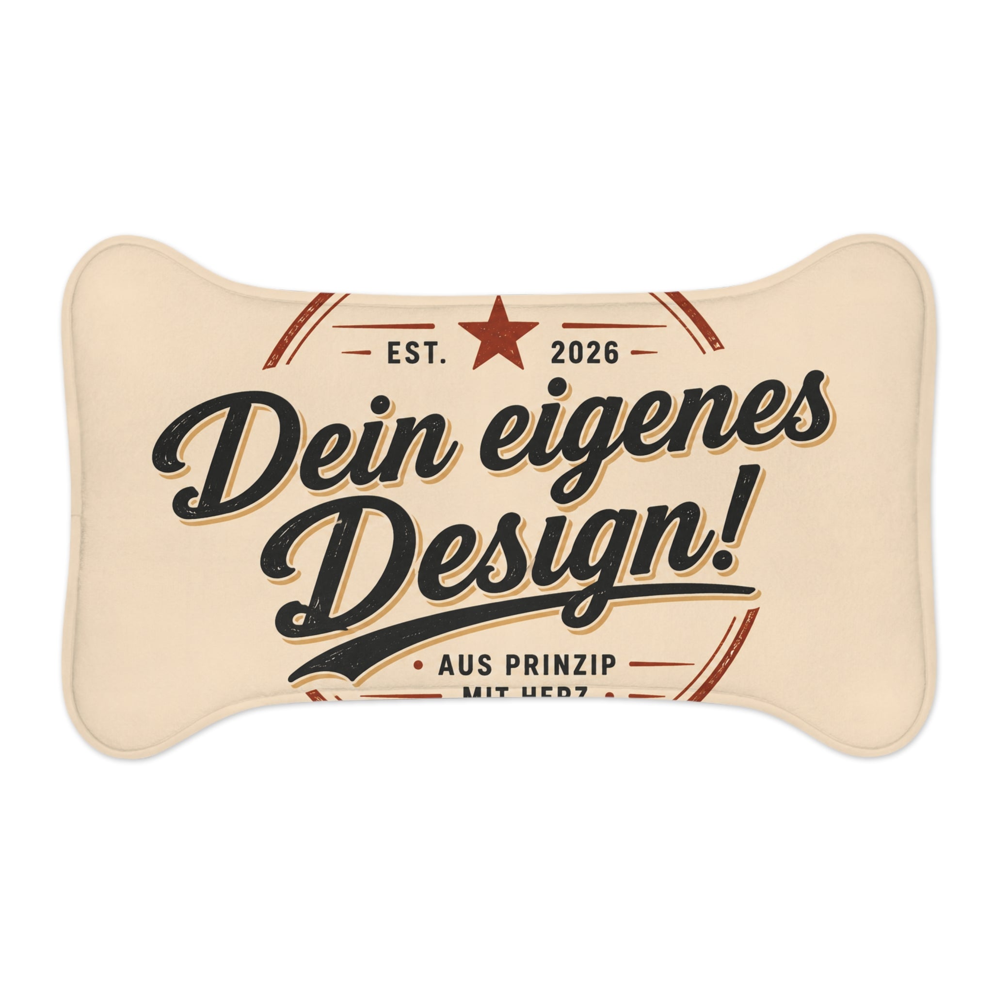 Customizable Bone Pet Feeding Mat — 'Dein eigenes Design!' Personalized Dog Bowl Placemat