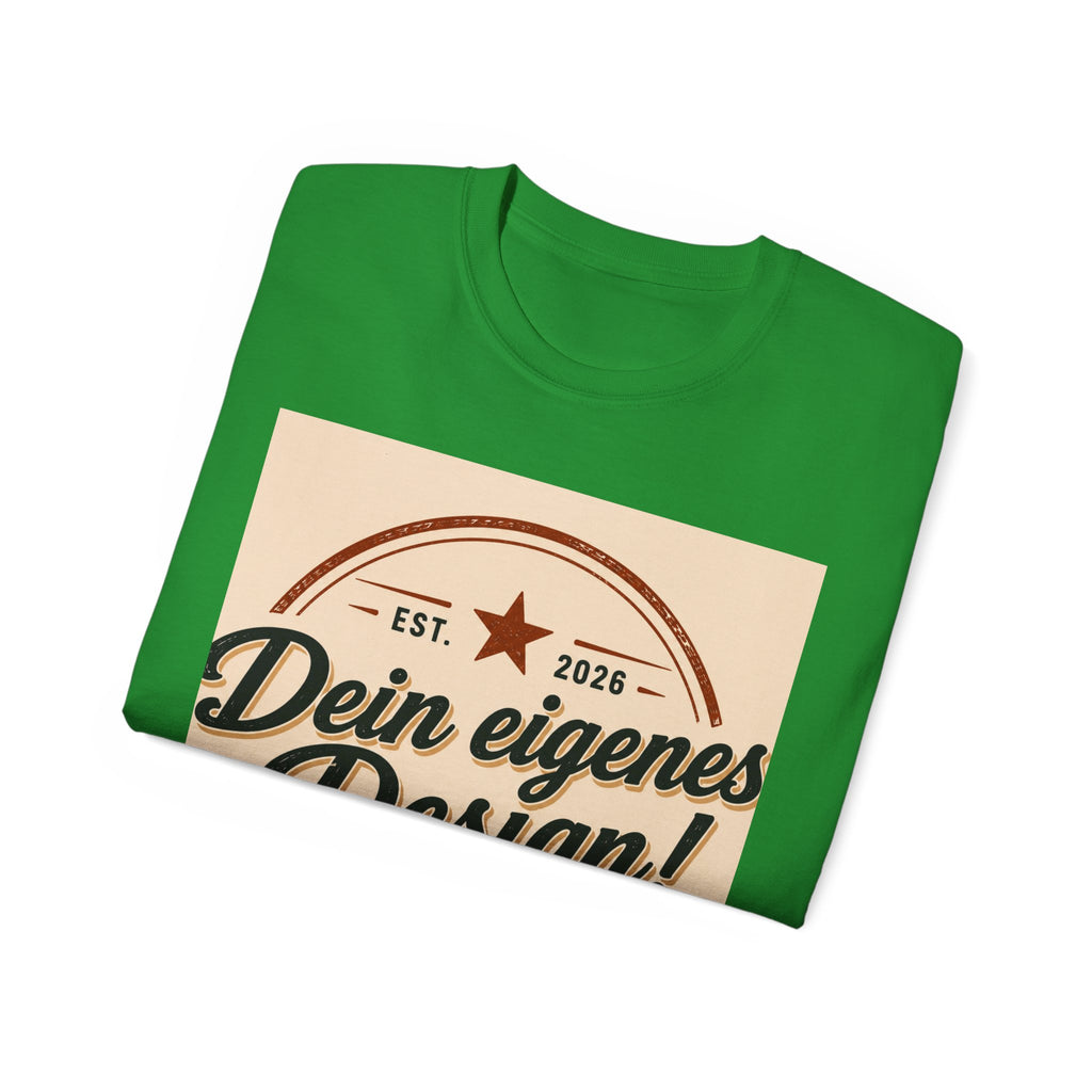 Vintage Badge T‑Shirt — "Dein eigenes Design!" Graphic Tee