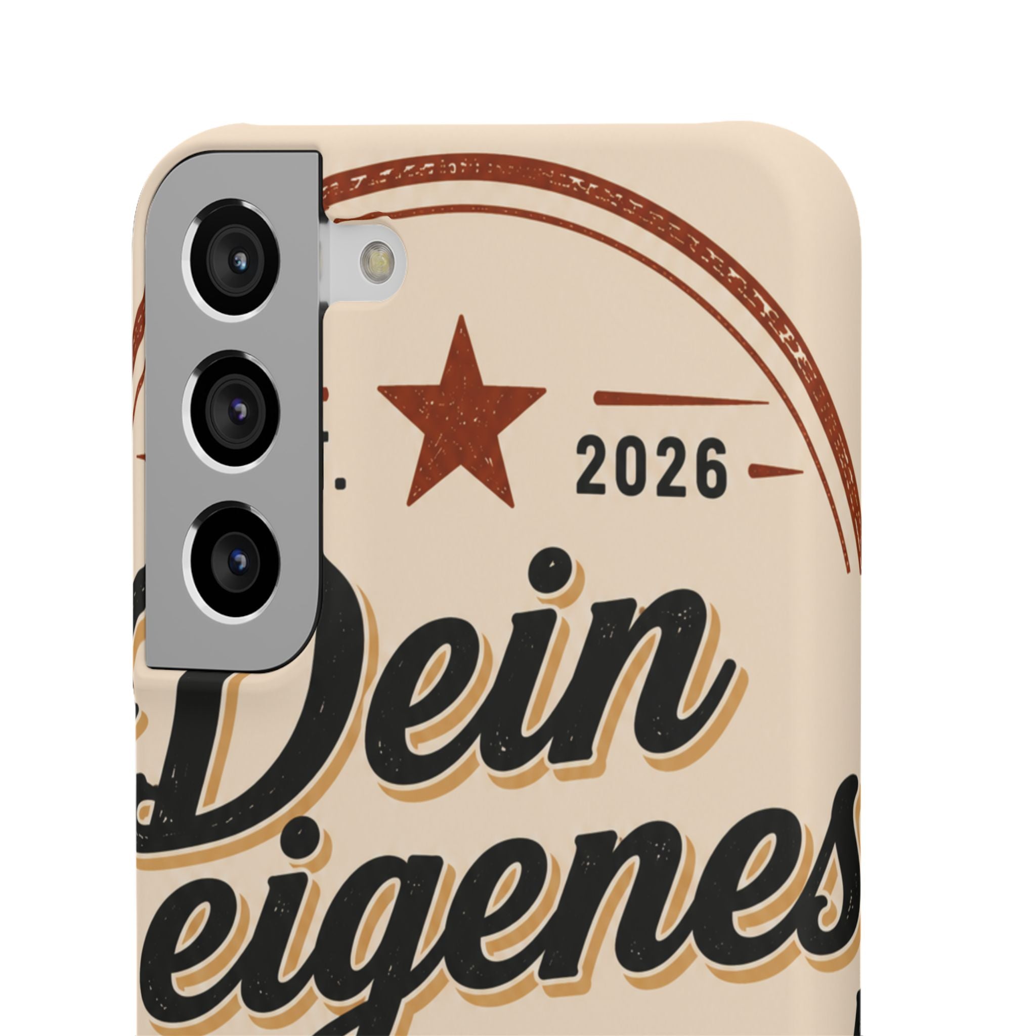 Phone Case — Retro "Dein eigenes Design" Customizable Snap Case