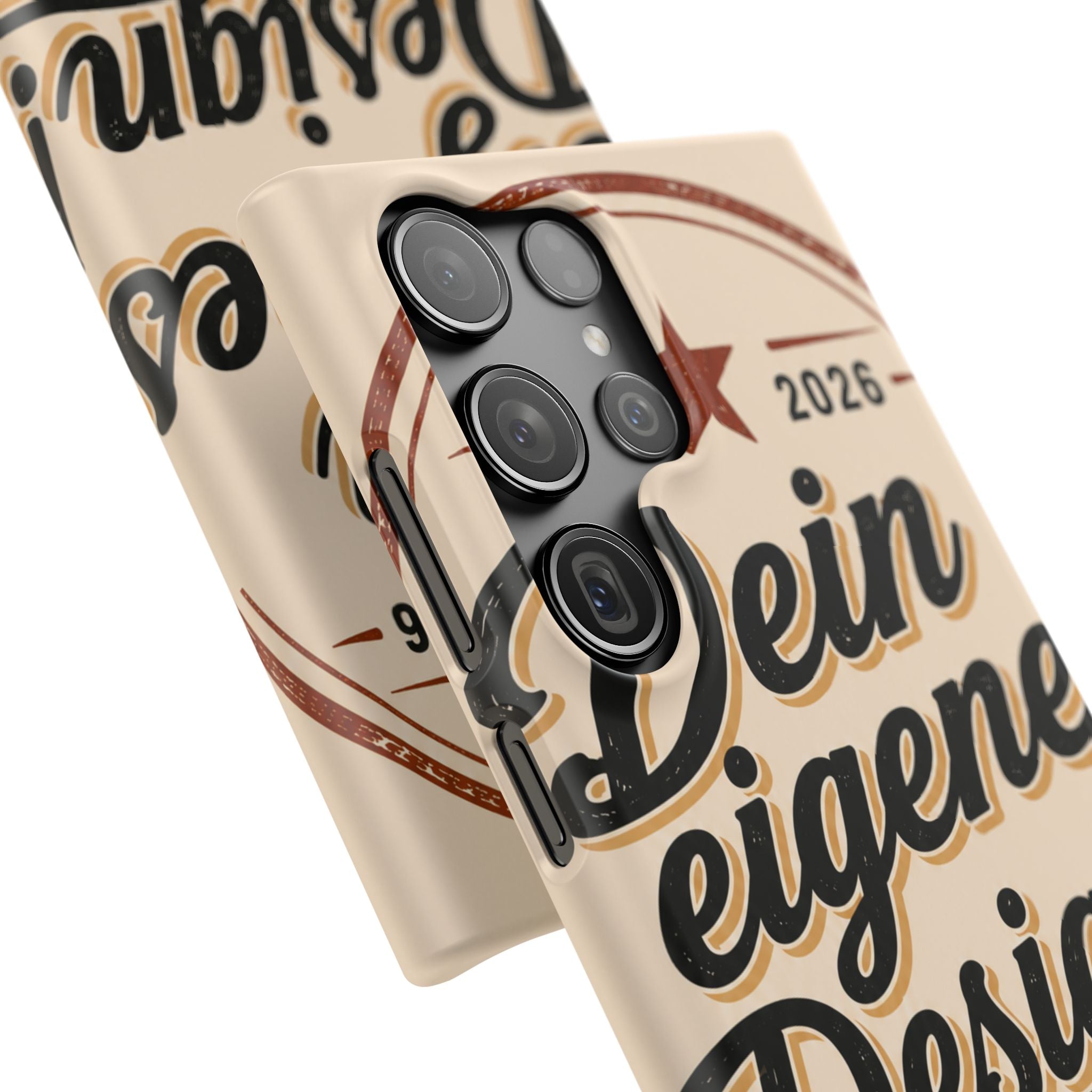 Phone Case — Retro "Dein eigenes Design" Customizable Snap Case
