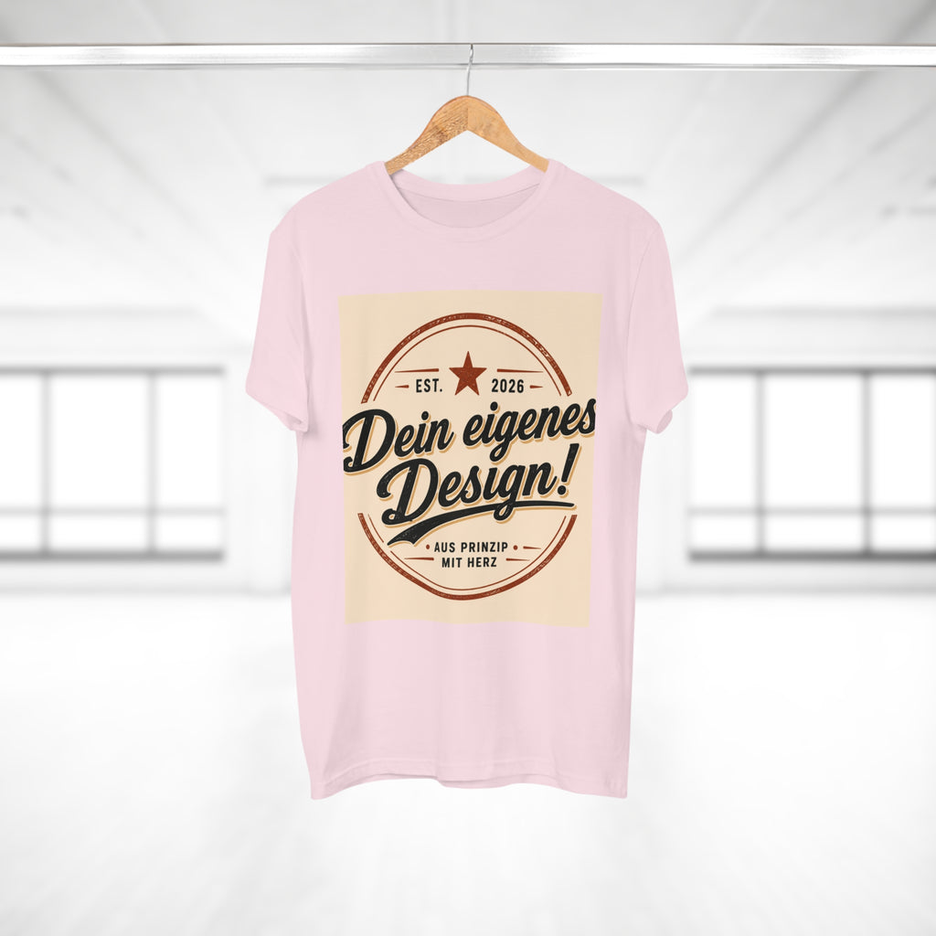 Men's Vintage Badge T‑Shirt — "Dein eigenes Design!" Retro Logo Tee