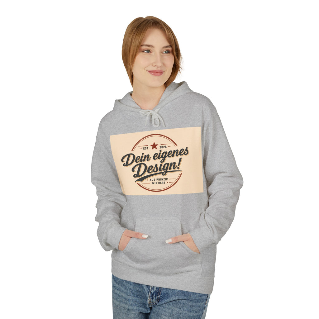 Hoodie — Custom Vintage Badge Design (Dein eigenes Design!)