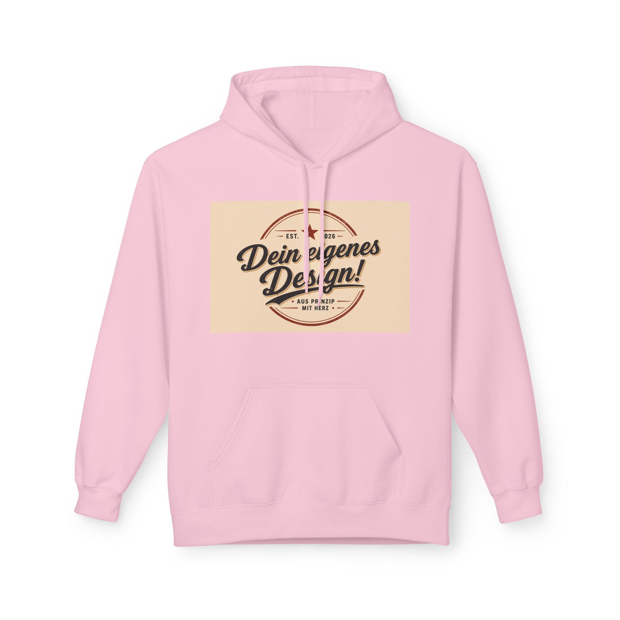Hoodie — Custom Vintage Badge Design (Dein eigenes Design!)