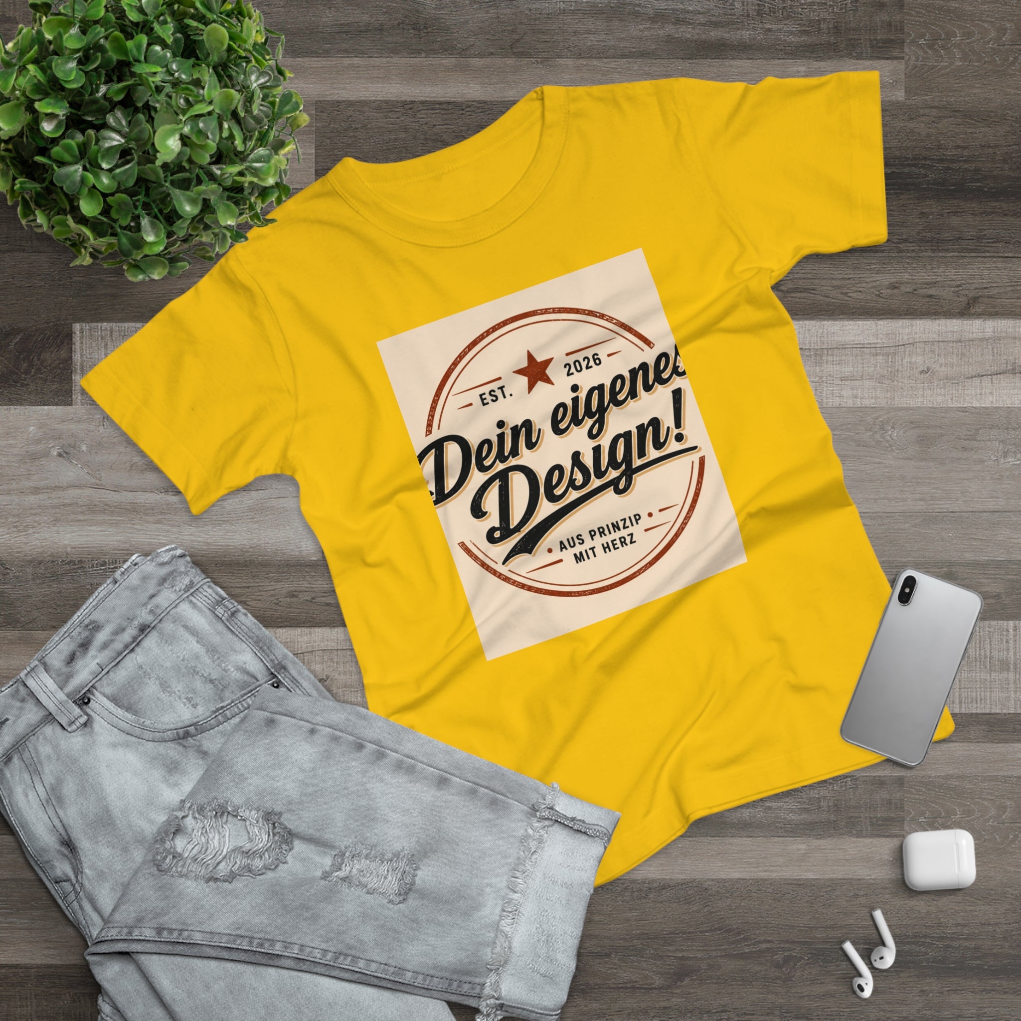 Women’s T-Shirt “Dein eigenes Design!” Vintage Badge Tee