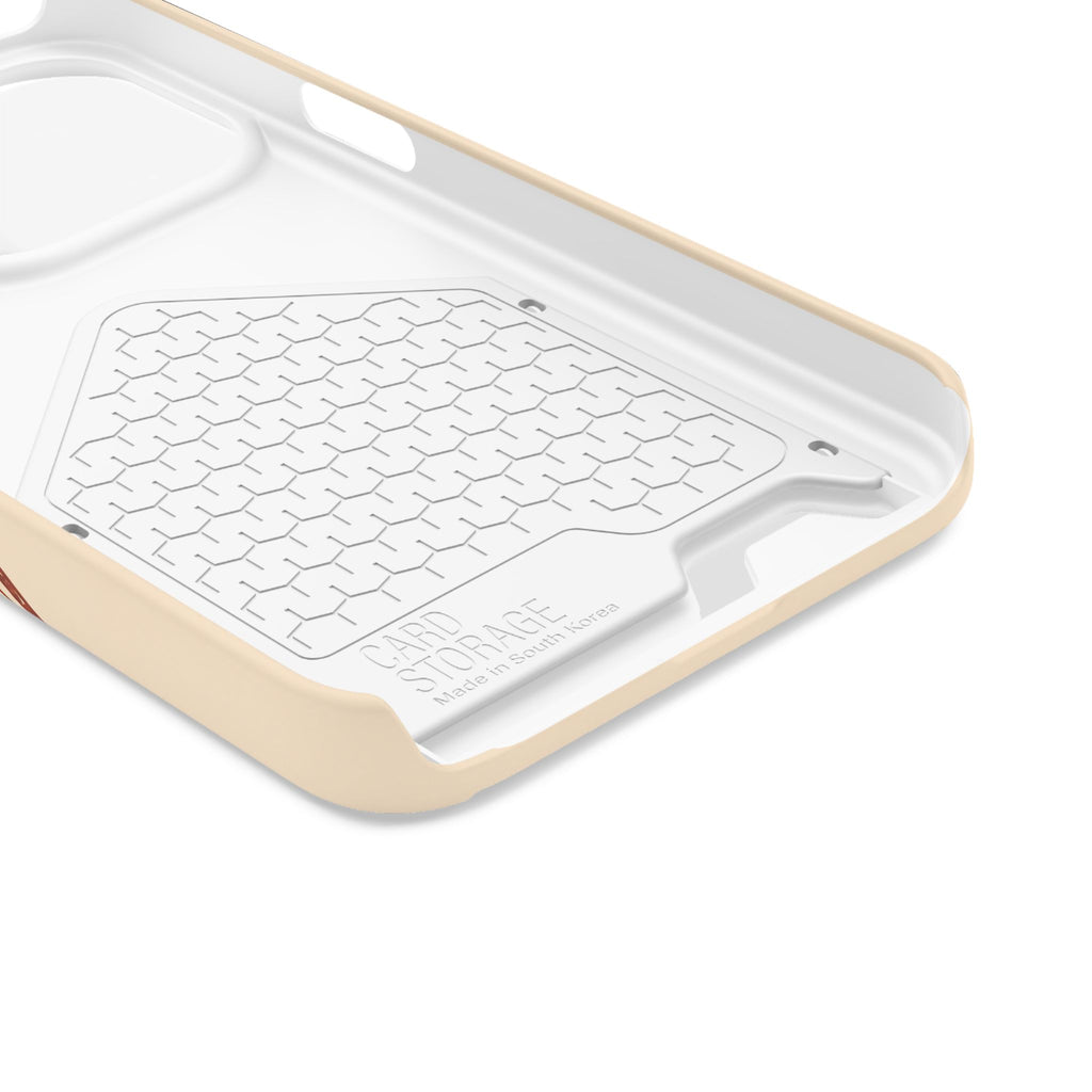 Retro Script Phone Case with Card Holder — "Dein eigenes Design!"