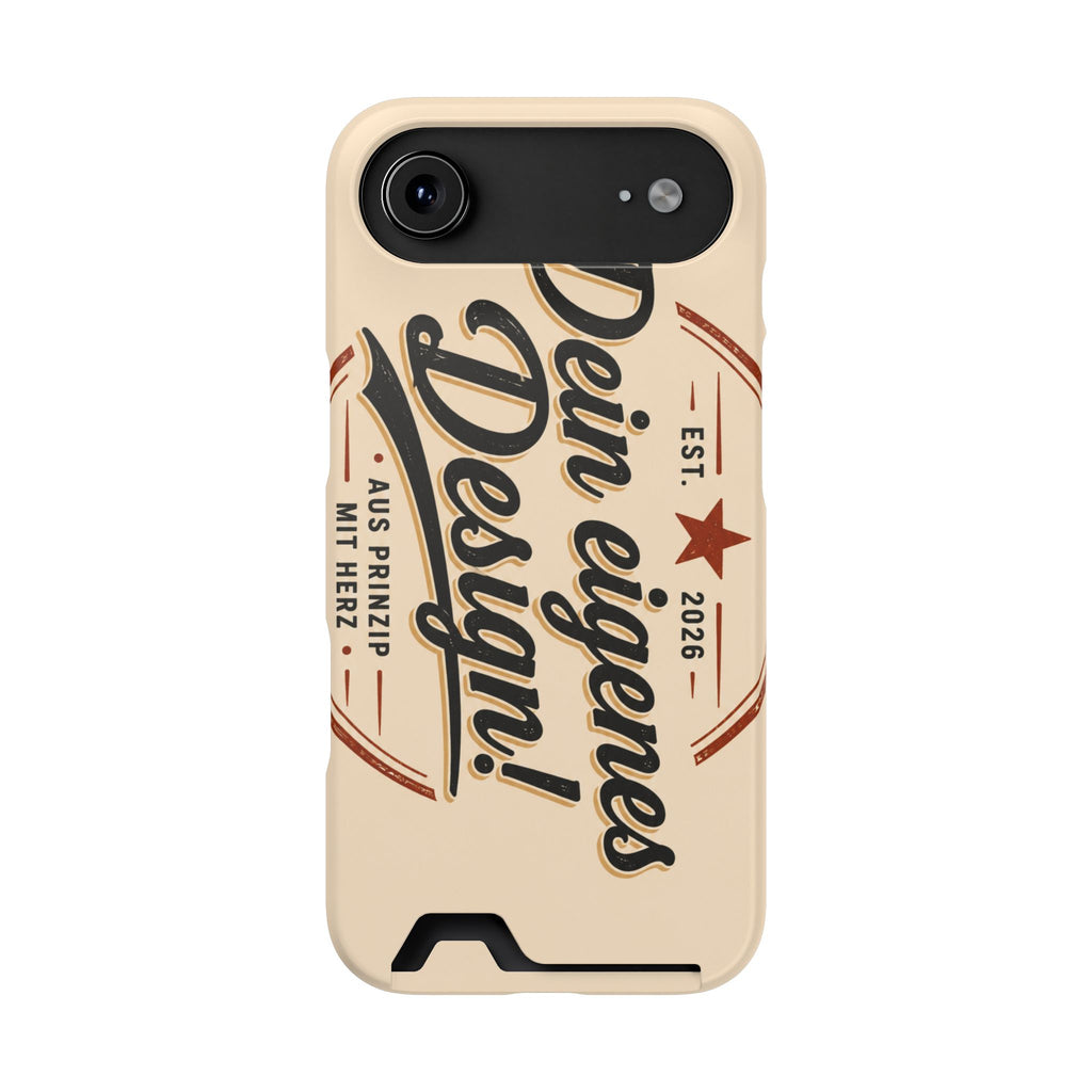Handyhülle personalisiert mit Kartenhalter – iPhone & Samsung eigenes Design