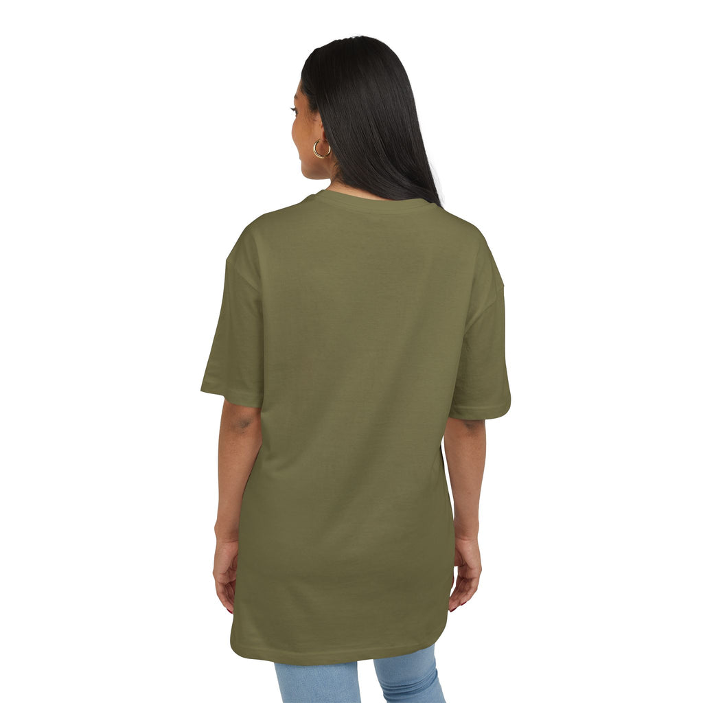 Oversize Tee — "Dein eigenes Design!" Retro Badge Graphic