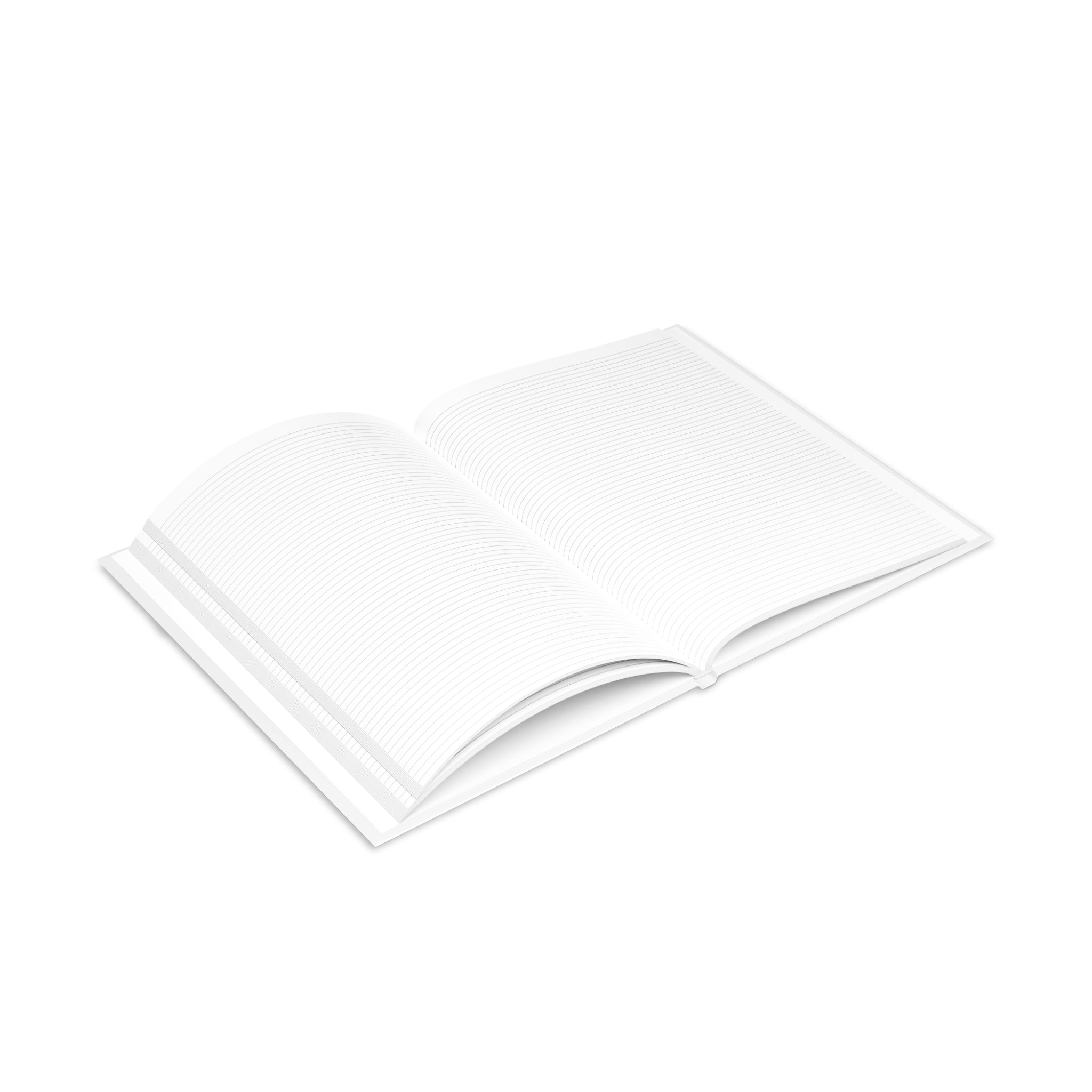 Vintage Badge Hardcover Notebook — 'Dein eigenes Design' Puffy Cover Journal
