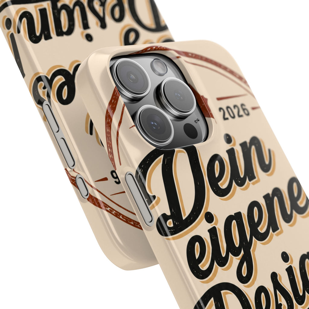 Phone Case — Retro "Dein eigenes Design" Customizable Snap Case
