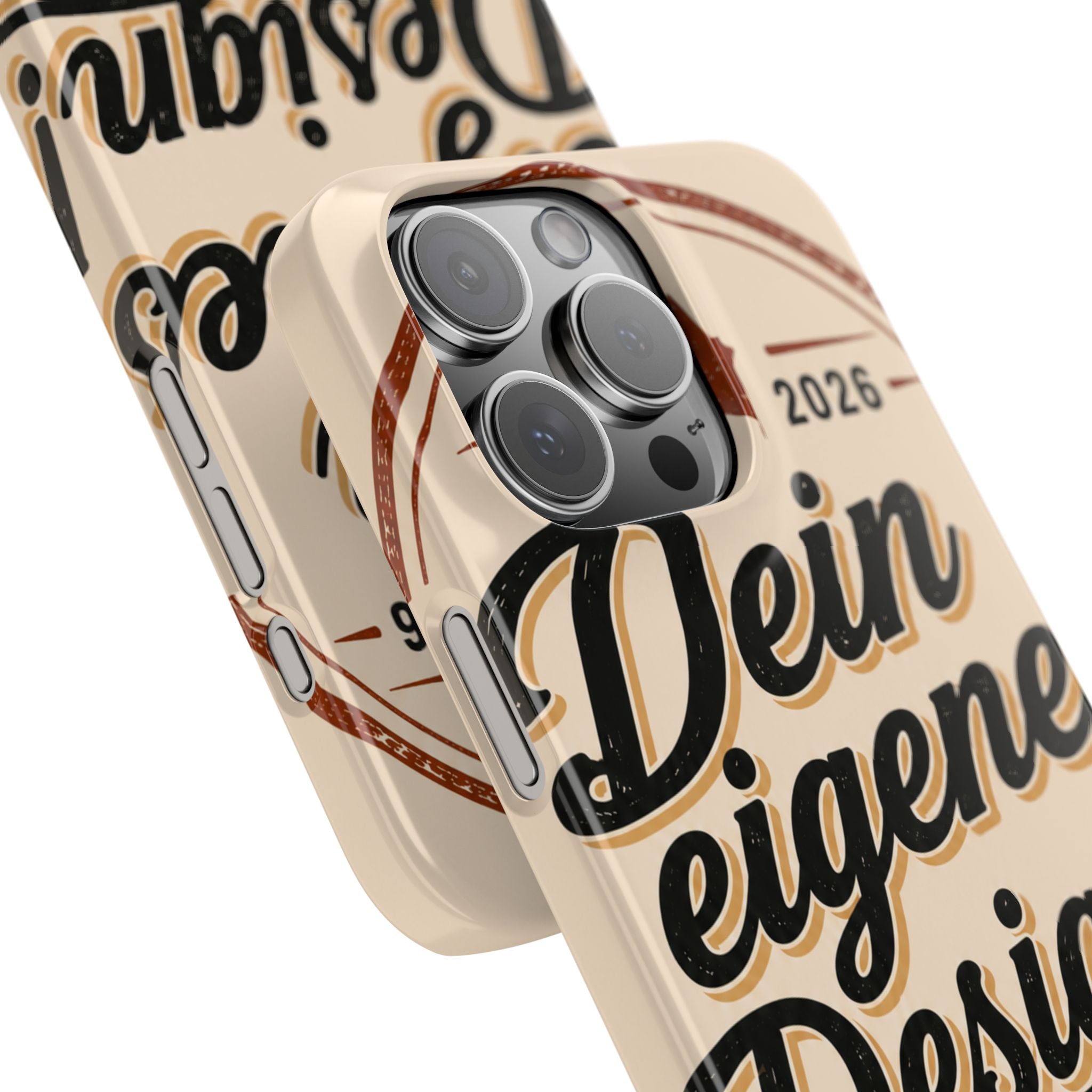 Phone Case — Retro "Dein eigenes Design" Customizable Snap Case
