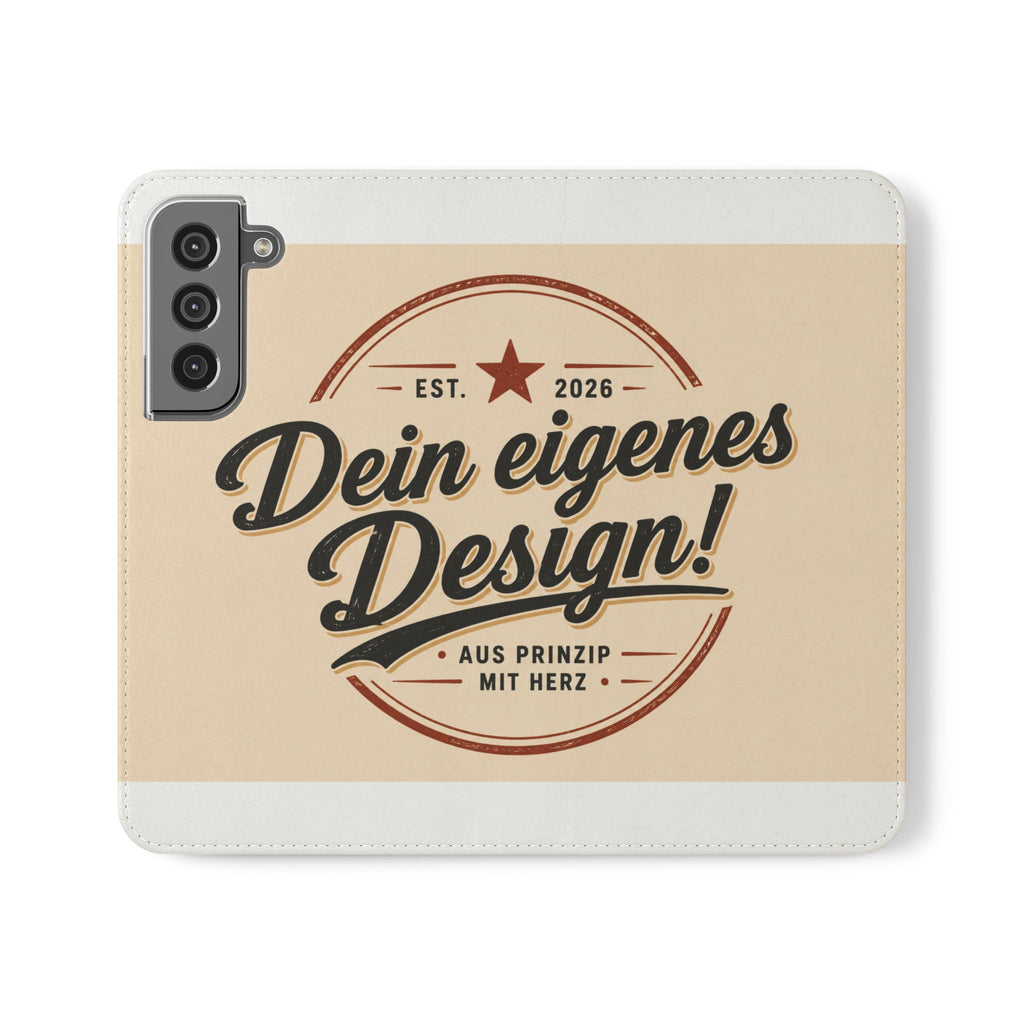 Flip Handyhülle personalisiert mit Geldbörse – iPhone & Samsung eigenes Design
