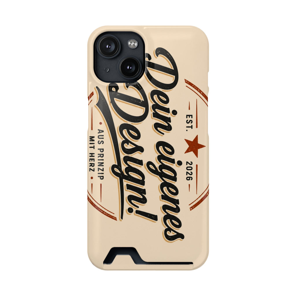 Handyhülle personalisiert mit Kartenhalter – iPhone & Samsung eigenes Design
