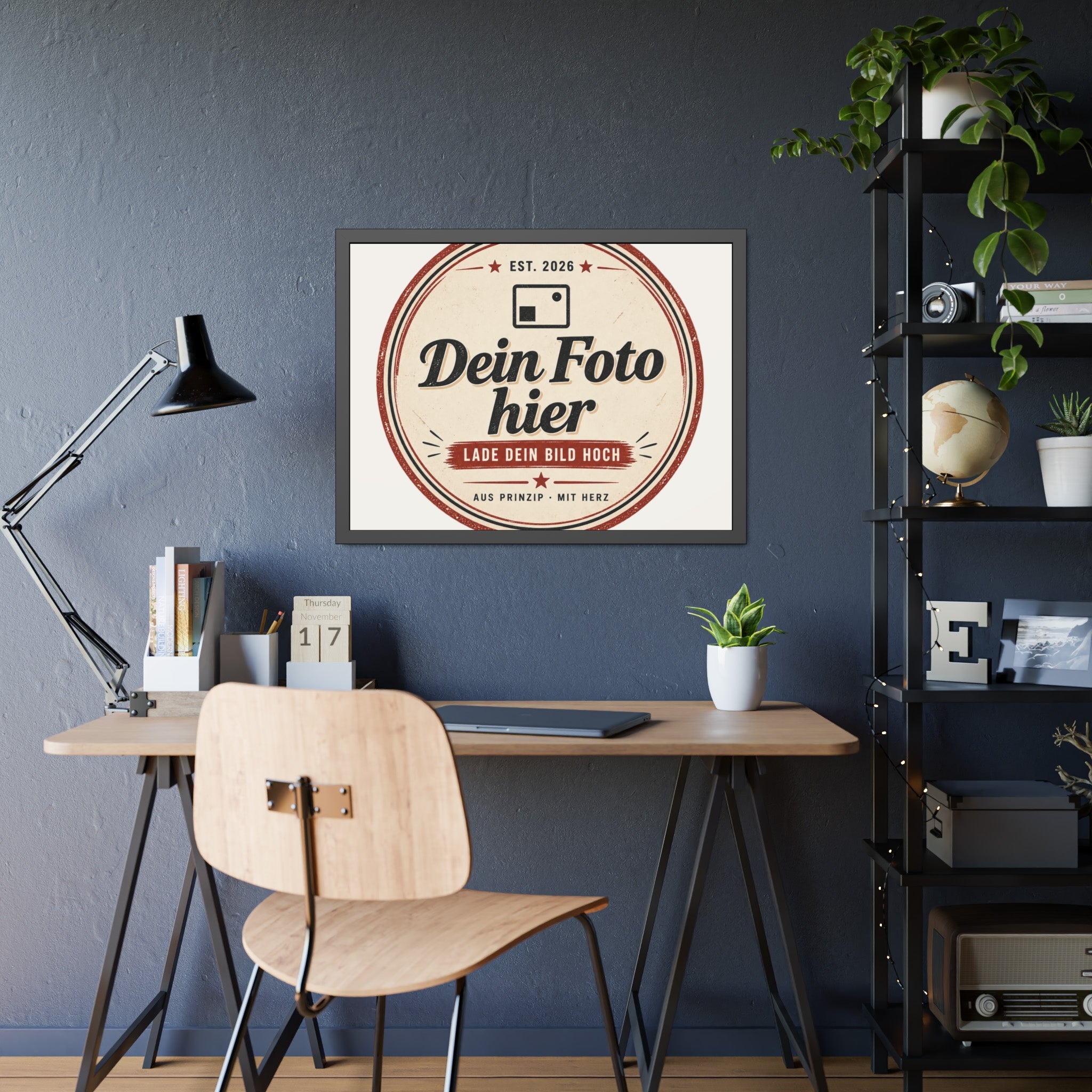 Personalised Poster with Frame – Black Photo Frame with Your Own Photo