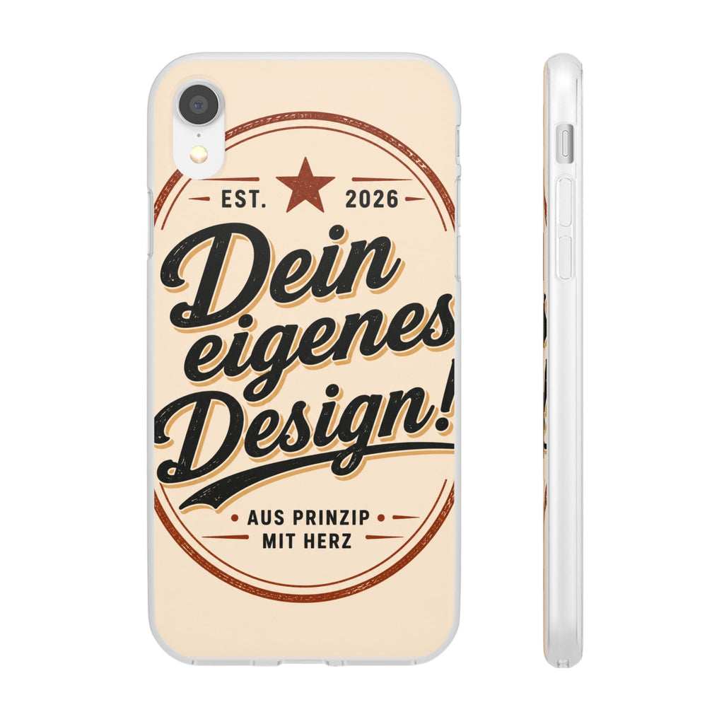 Phone Case — "Dein eigenes Design" Vintage Script Personalized Protective Case