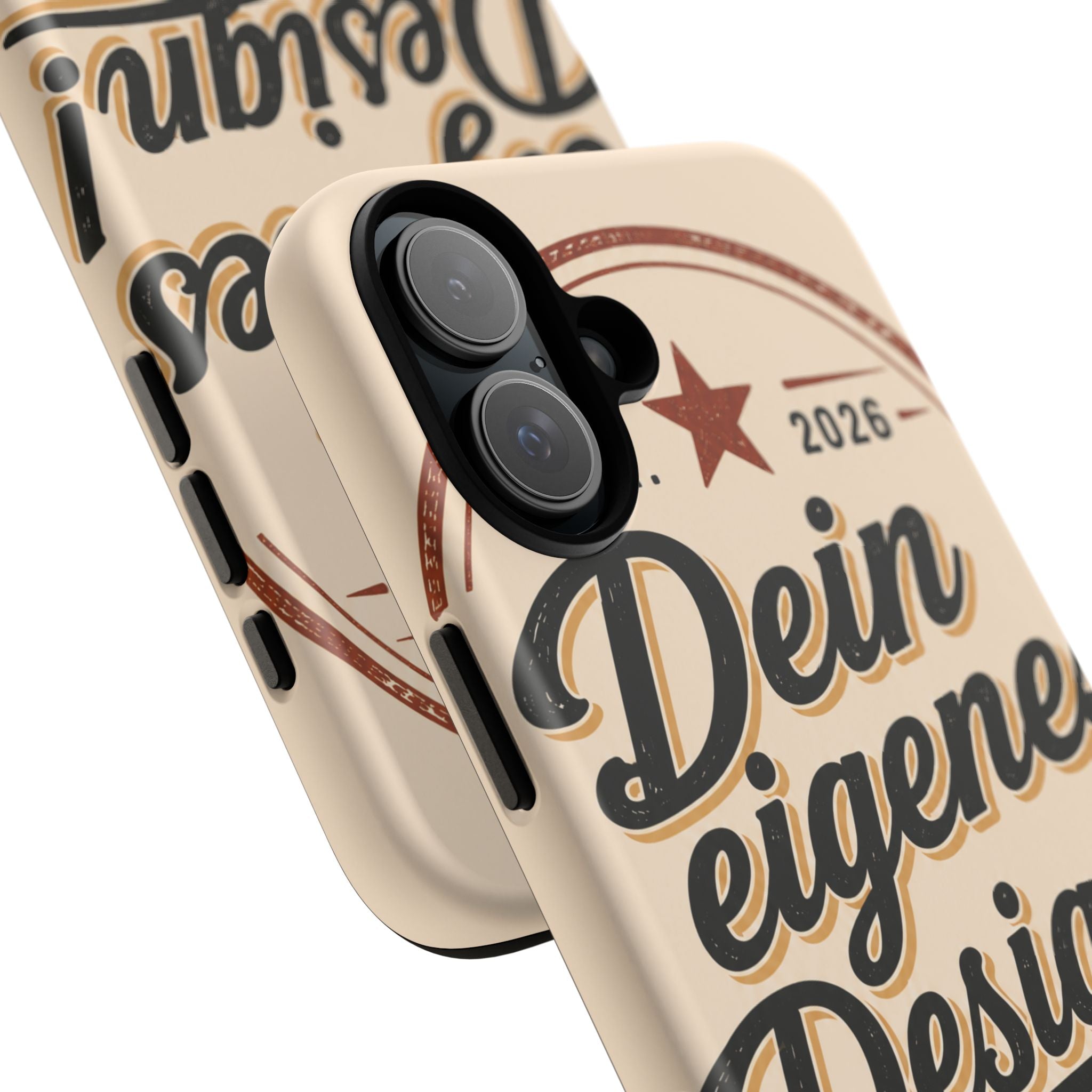 Custom Tough Phone Case — "Dein eigenes Design" Vintage Script Tough Case