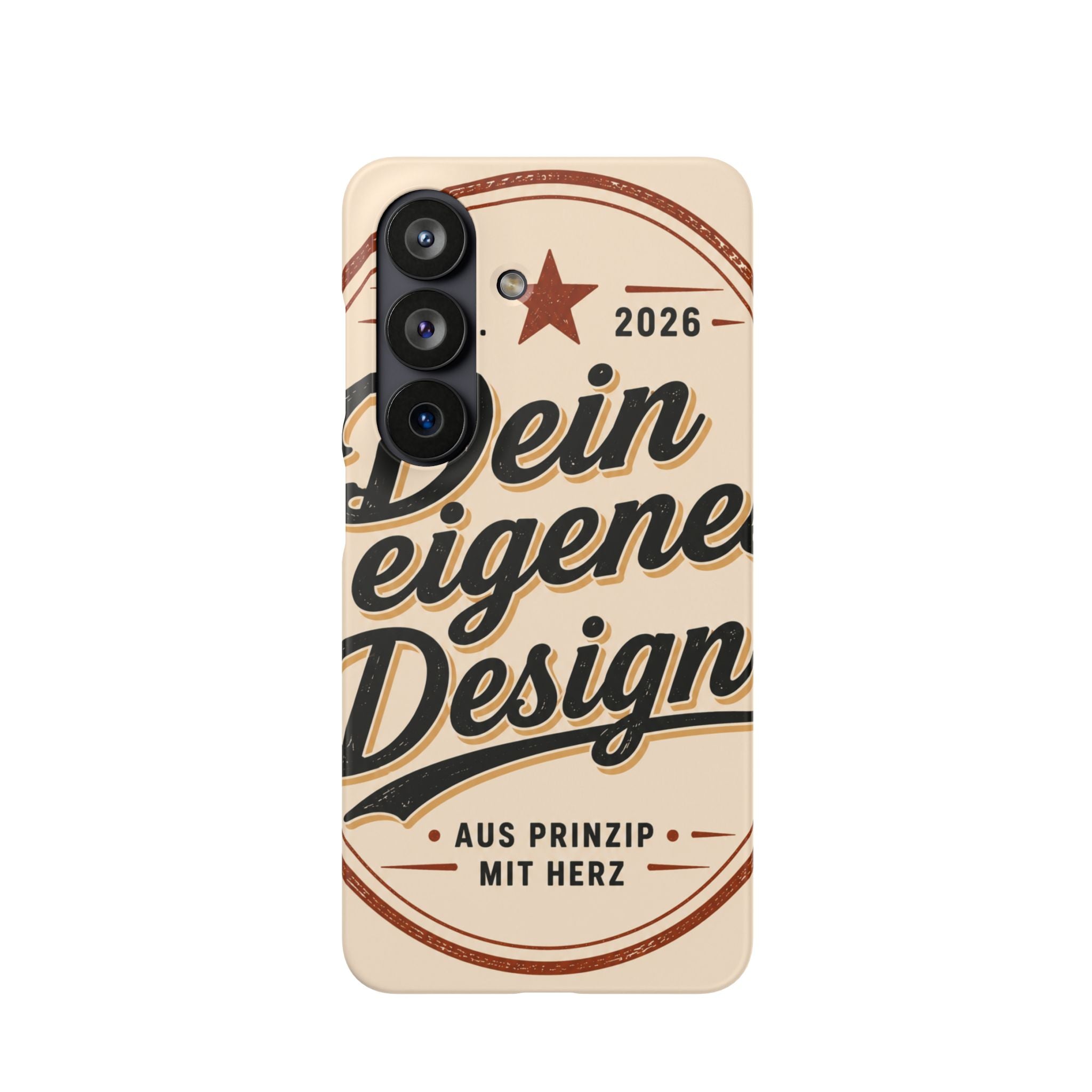 Phone Case — Retro "Dein eigenes Design" Customizable Snap Case
