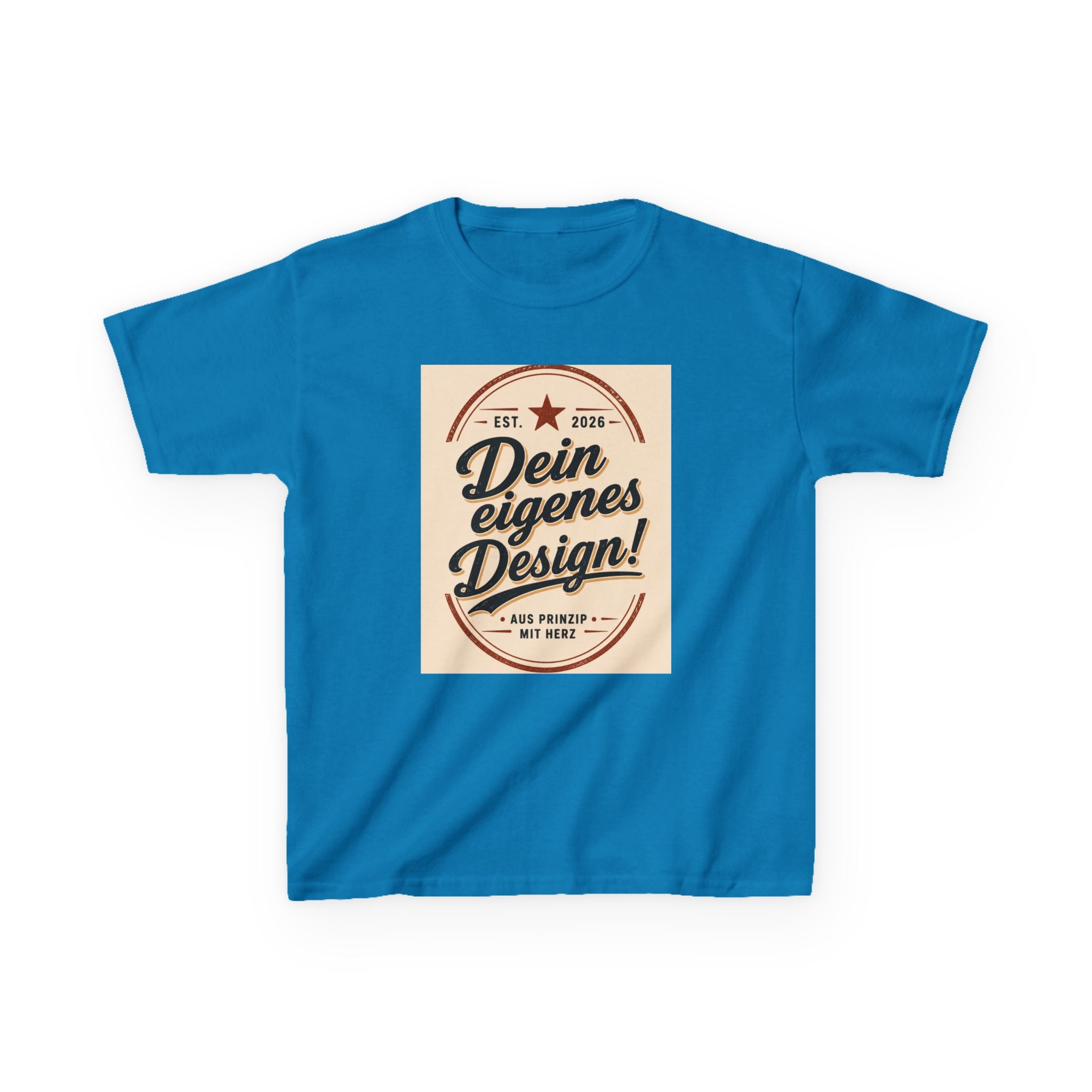 Kids T‑Shirt — "Dein eigenes Design!" Vintage Badge Graphic