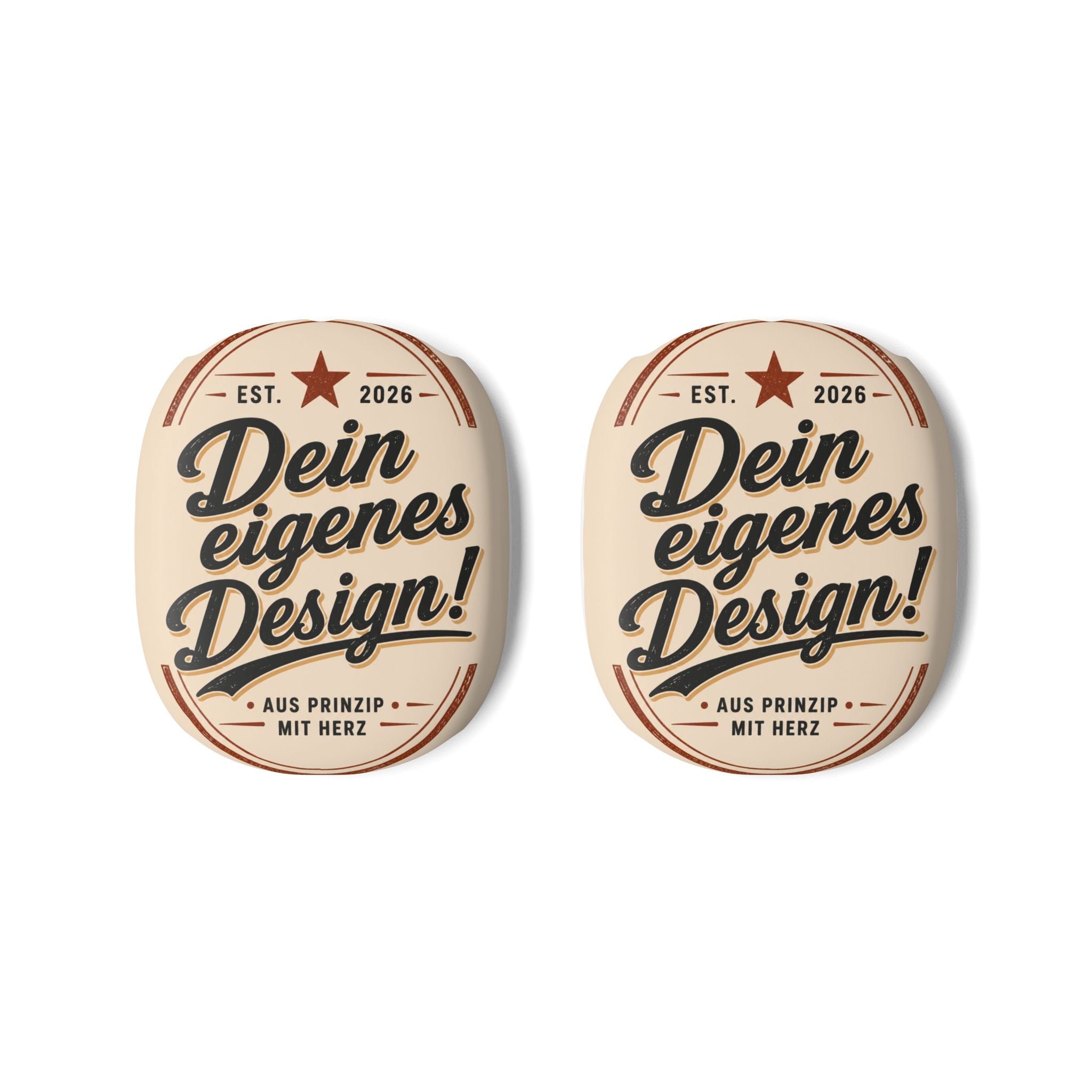 Custom Vintage Badge AirPod Max Case — "Dein eigenes Design!"
