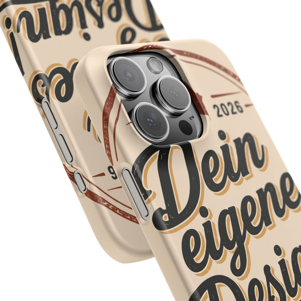 Phone Case — Retro "Dein eigenes Design" Customizable Snap Case