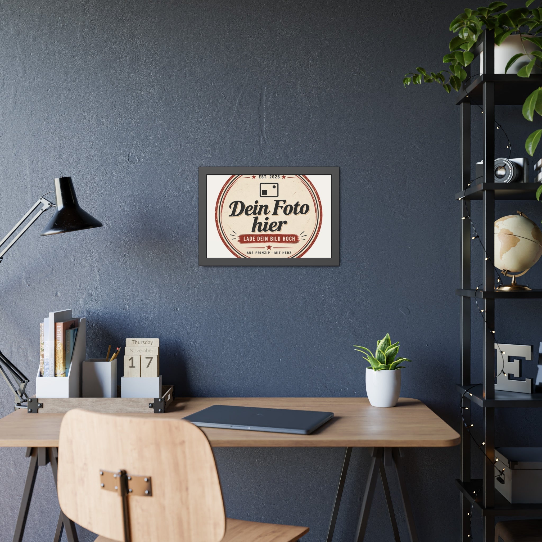 Personalised Poster with Frame – Black Photo Frame with Your Own Photo