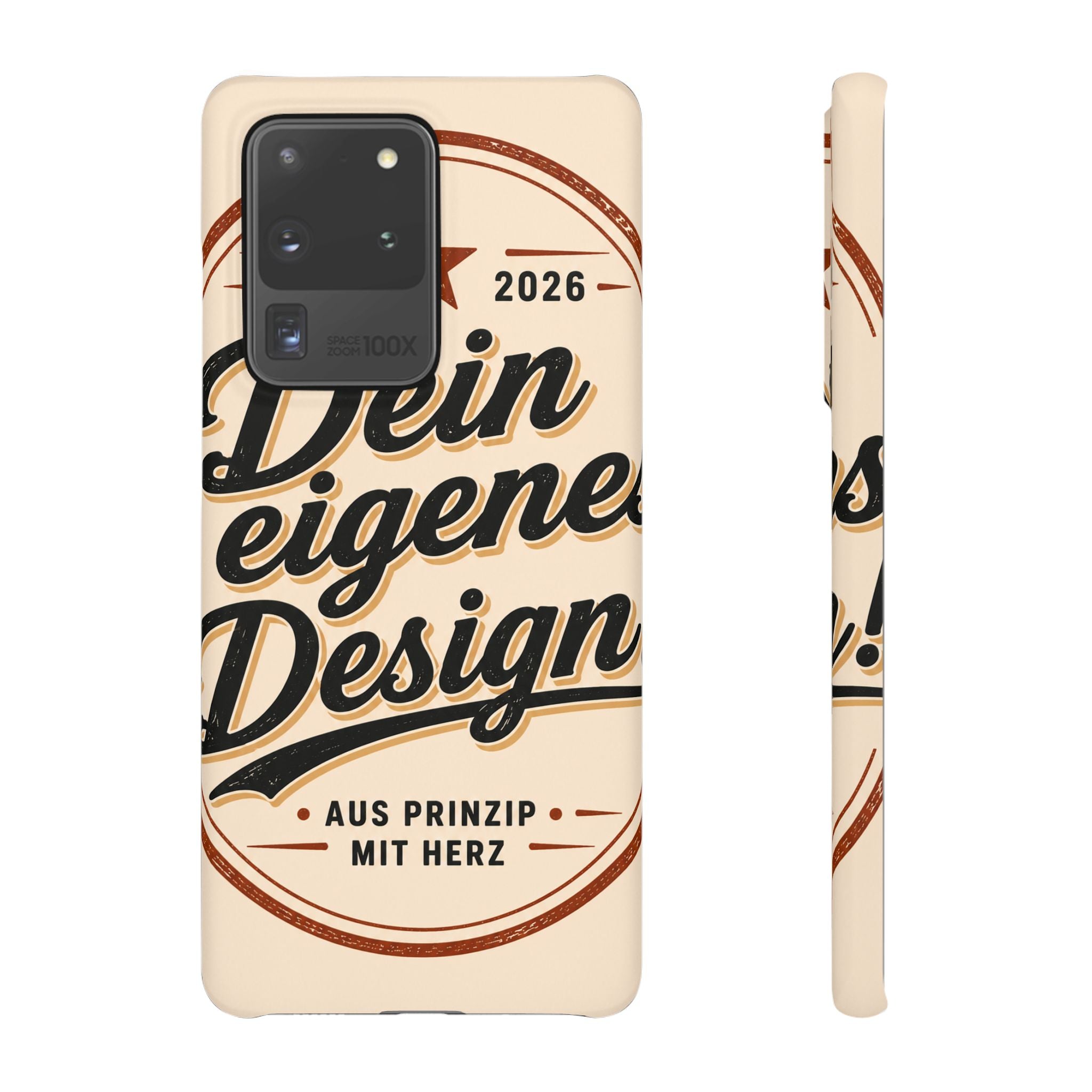 Phone Case — Retro "Dein eigenes Design" Customizable Snap Case
