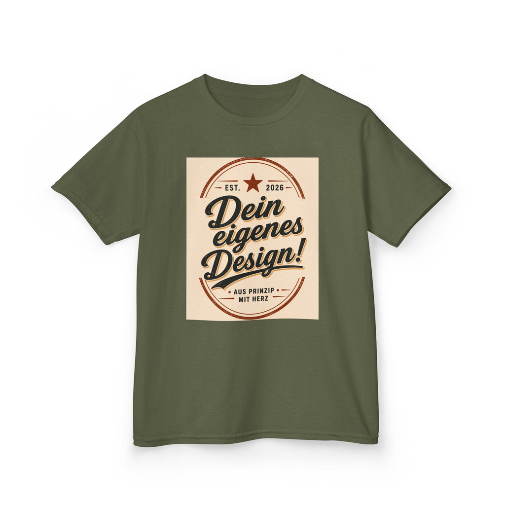 Kids T‑Shirt — "Dein eigenes Design!" Vintage Badge Graphic