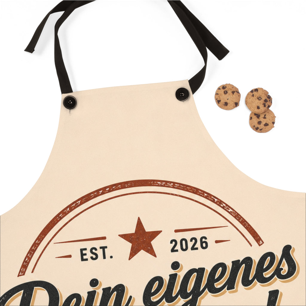 Custom Design Apron - "Dein eigenes Design" Vintage Badge Cooking Apron