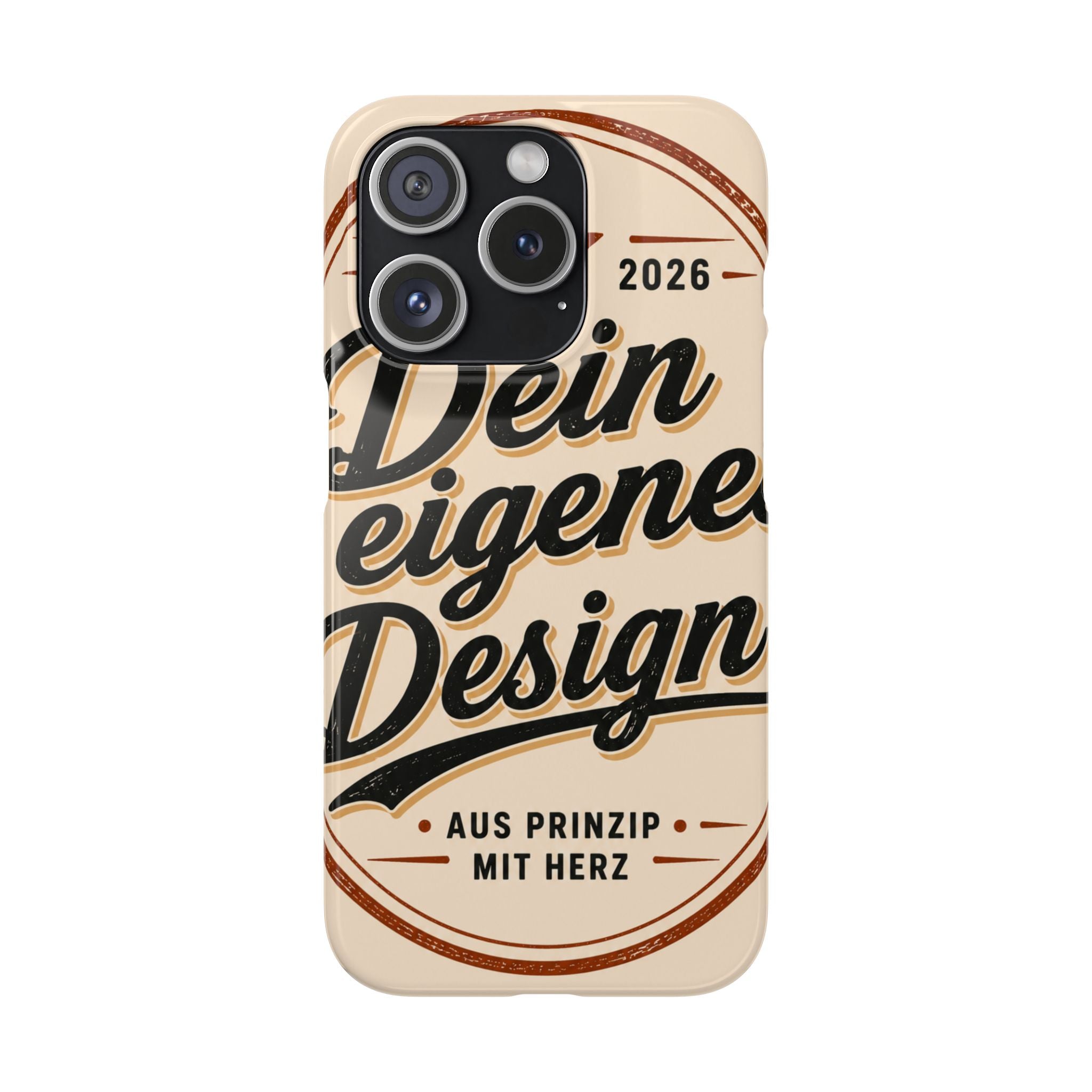 Phone Case — Retro "Dein eigenes Design" Customizable Snap Case