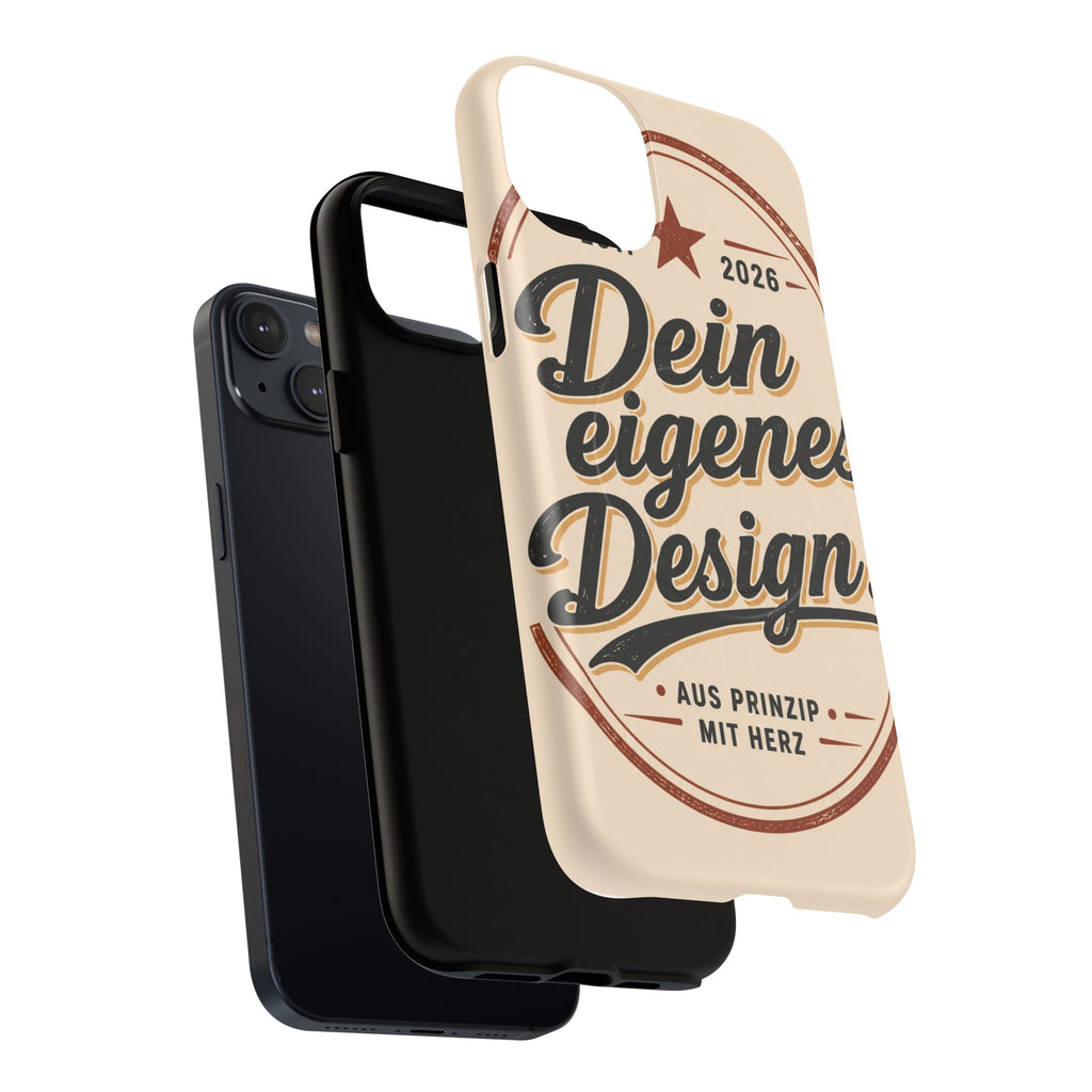 Tough Magnetic Phone Case — "Dein eigenes Design" Retro Script (Customizable)