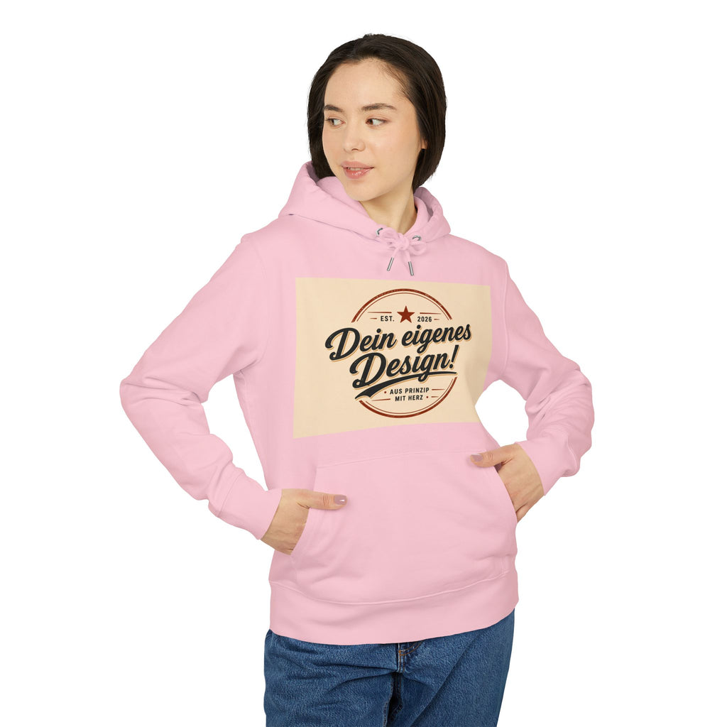 Hoodie — "Dein eigenes Design!" Vintage Badge Pullover