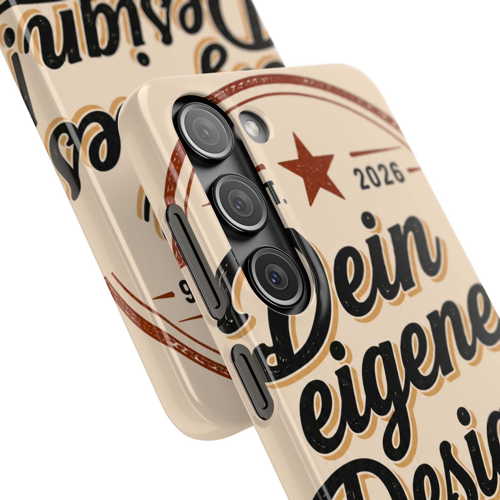 Phone Case — Retro "Dein eigenes Design" Customizable Snap Case