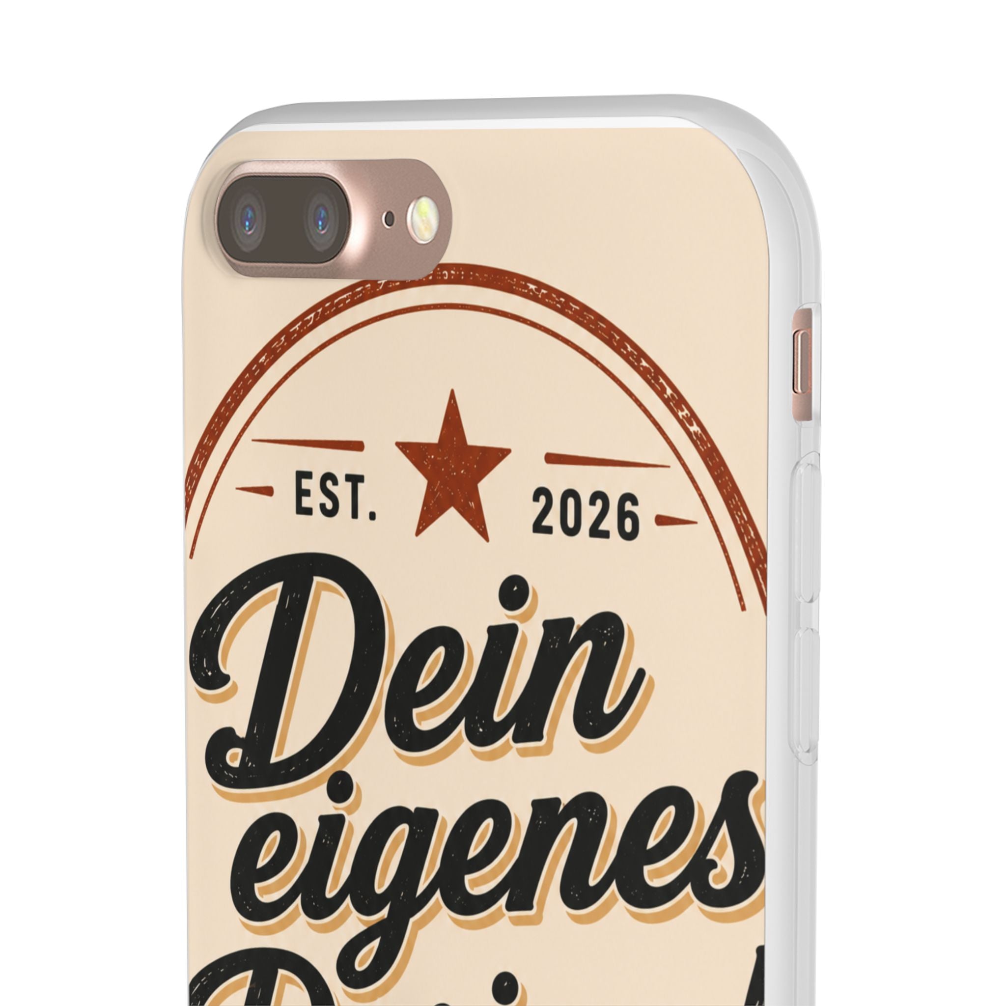 Phone Case — "Dein eigenes Design" Vintage Script Personalized Protective Case