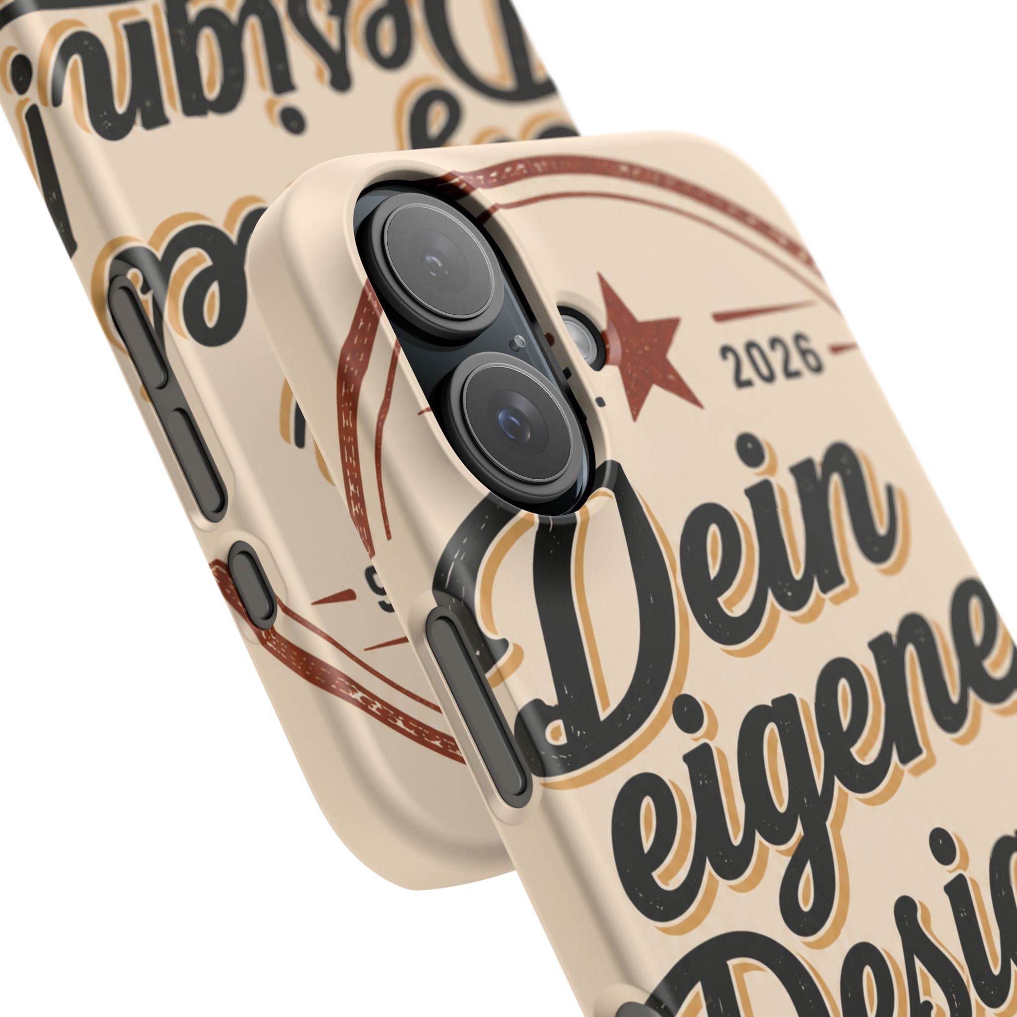 Phone Case — Retro "Dein eigenes Design" Customizable Snap Case