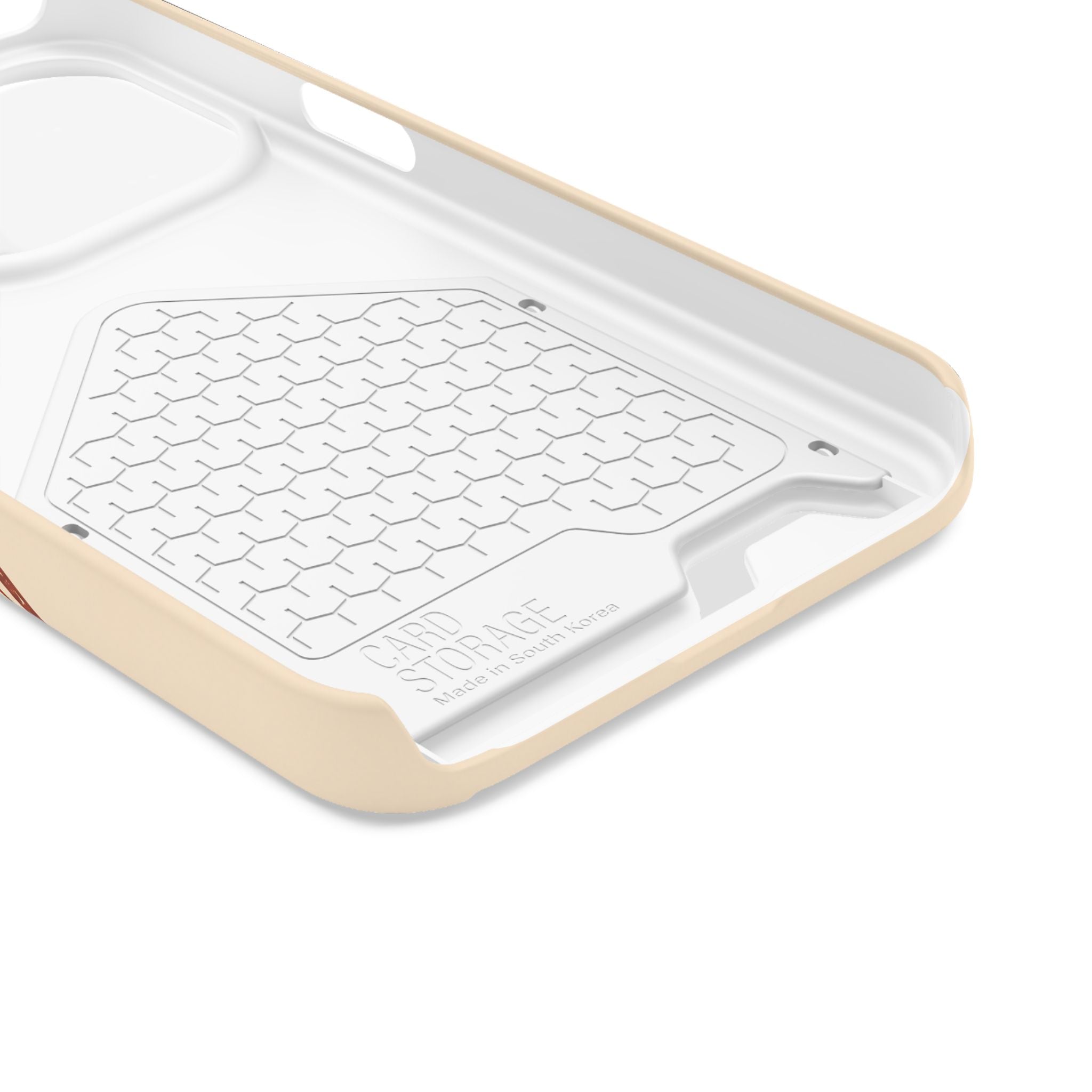 Retro Script Phone Case with Card Holder — "Dein eigenes Design!"