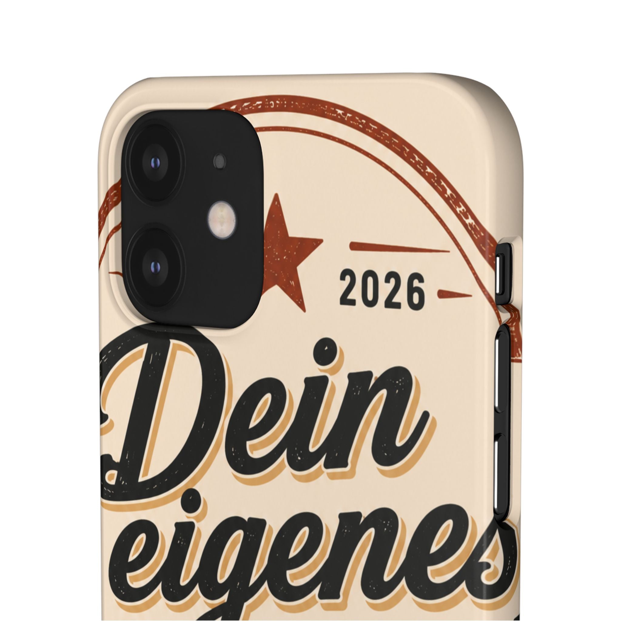 Phone Case — Retro "Dein eigenes Design" Customizable Snap Case