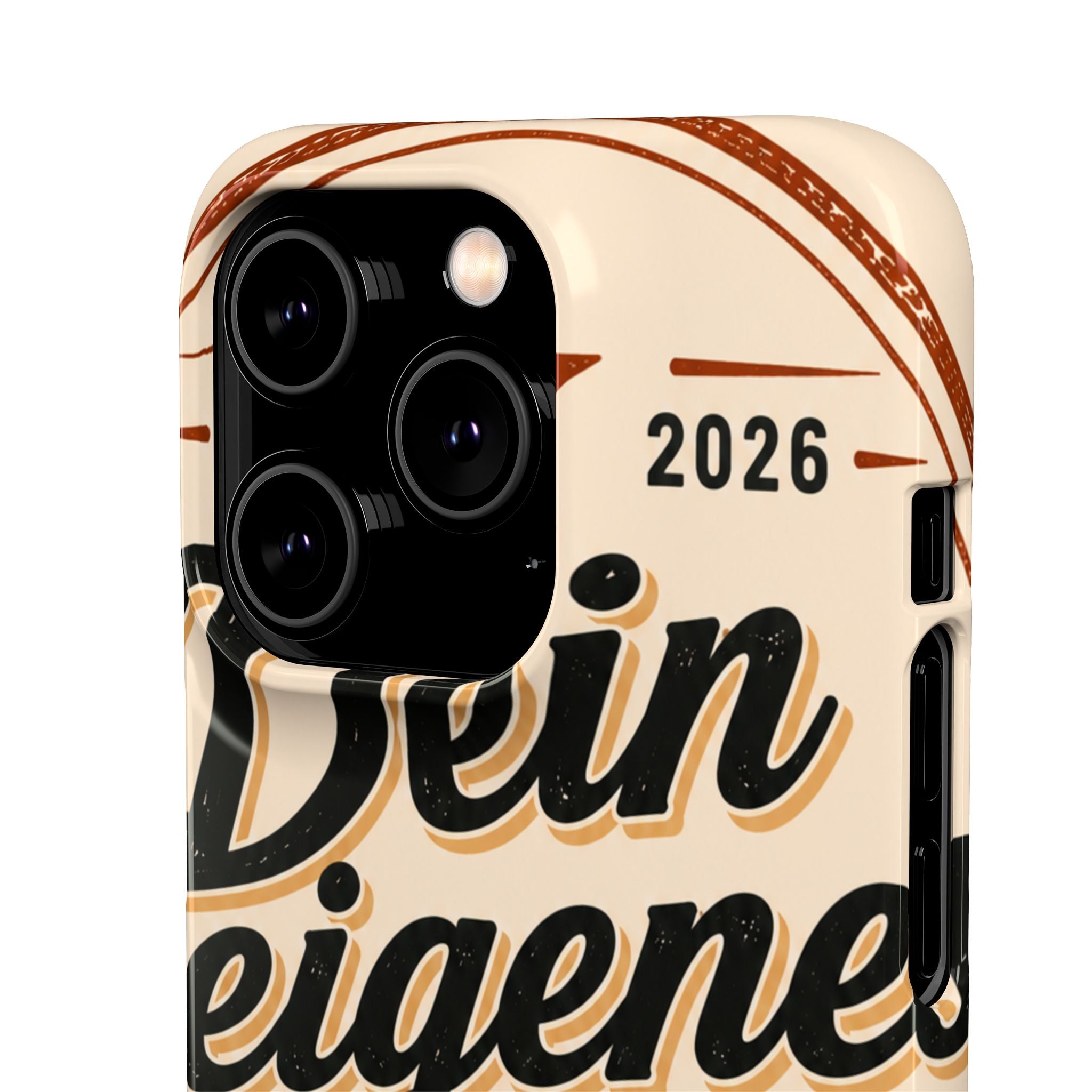 Phone Case — Retro "Dein eigenes Design" Customizable Snap Case