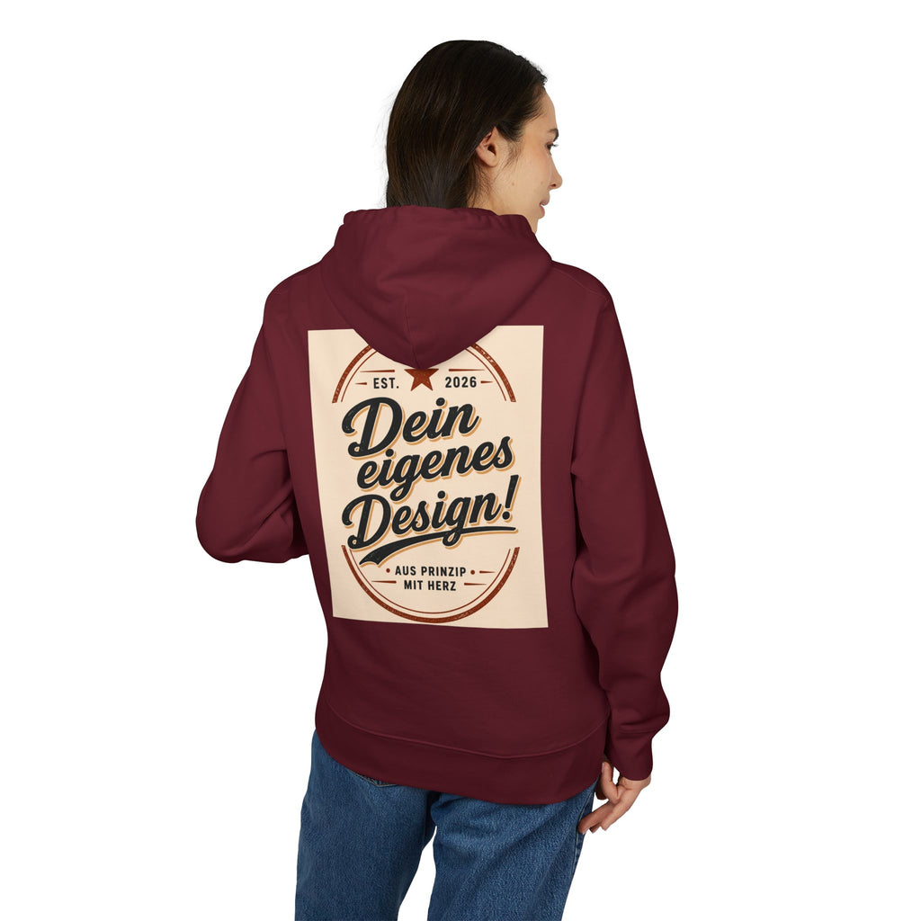 Hoodie — "Dein eigenes Design!" Vintage Badge Pullover
